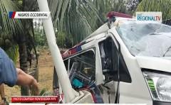 Ambulansiyang patungong ospital, bumangga sa poste; pasyenteng sakay, kabilang sa 2 nasawi
