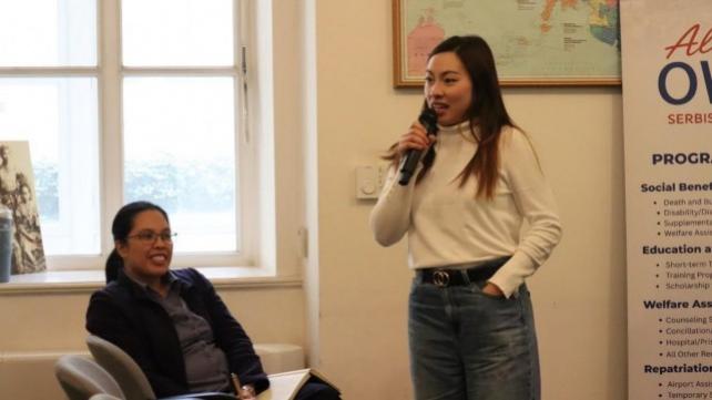 For Naline Mandin (right), a teacher in Cesk&Atilde;&copy; Budejovice, true leadership requires respect for others&acirc; stories, even when it 'hurts the ego,' and empathy, as leaders need to be 'generous first to yourself' to be able to be kind and compassionate to others. ANDY PE&Atilde;AFUERTE III