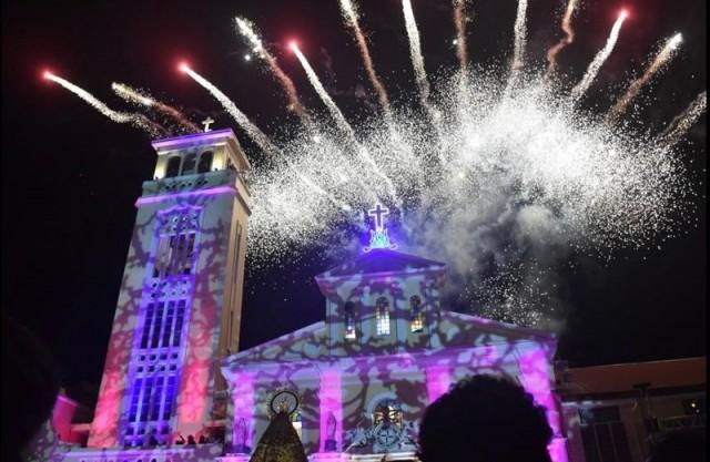 Fireworks mark the conclusion of the celebration in Manaoag, Pangasinan. Photo by Mariel Celine Serqui&Atilde;&plusmn;a/GMA News 