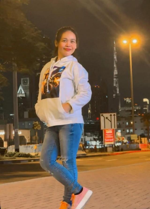 'Not that I don't want po [to be repatriated], the thing is hindi pa po ako ready to settle sa Pilipinas kasi zero savings pa po. Mahirap ang buhay namin sa Pilipinas and isa din ako sa inaasahan sa pamilya kaya kahit gustuhin ko man umuwi hindi po puwede, says Olivia Pasicolan, a former restaurant supervisor in Dubai. Photo courtesy: Olivia Pasicolan