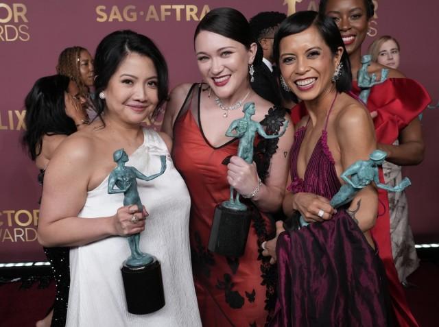 Kristin Villanueva, Isa Briones, and Amielynn Abellera. Photo by Sthanlee B. Mirador