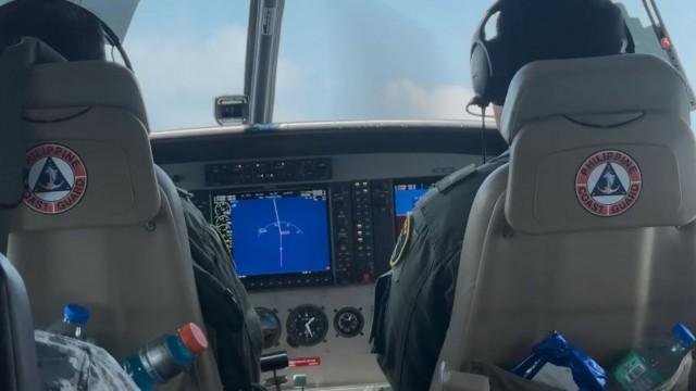 PCG pilots remain calm and composed despite being bombarded with radio challenges from China. (Photo by Jun Veneracion) 