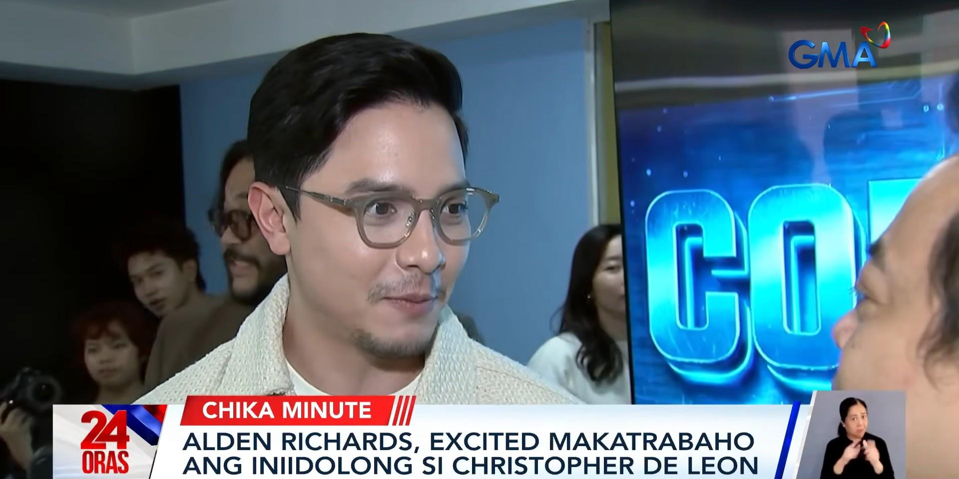 Alden Richards excited to work with idol Christopher De Leon in 'Code Gray"