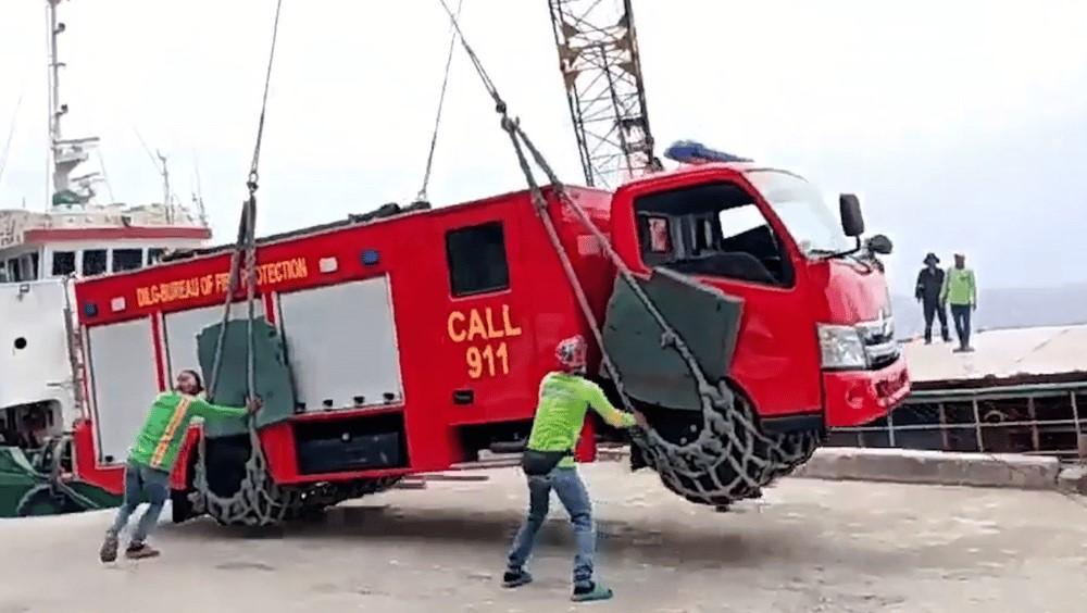 BFP deploys first firetruck to remote Itbayat, Batanes
