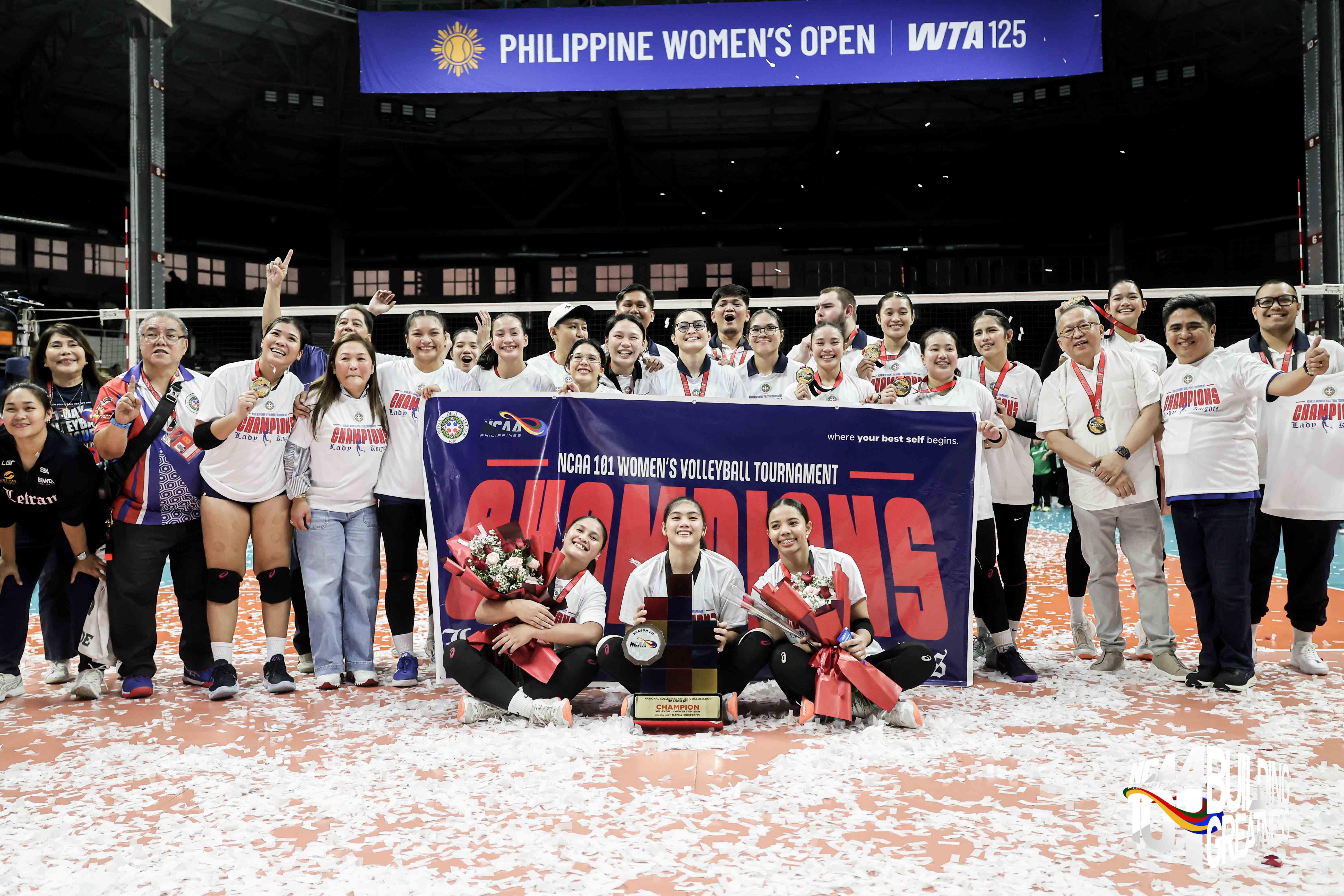 IN PHOTOS: Letran Lady Knights win NCAA Season 101 women’s volleyball crown