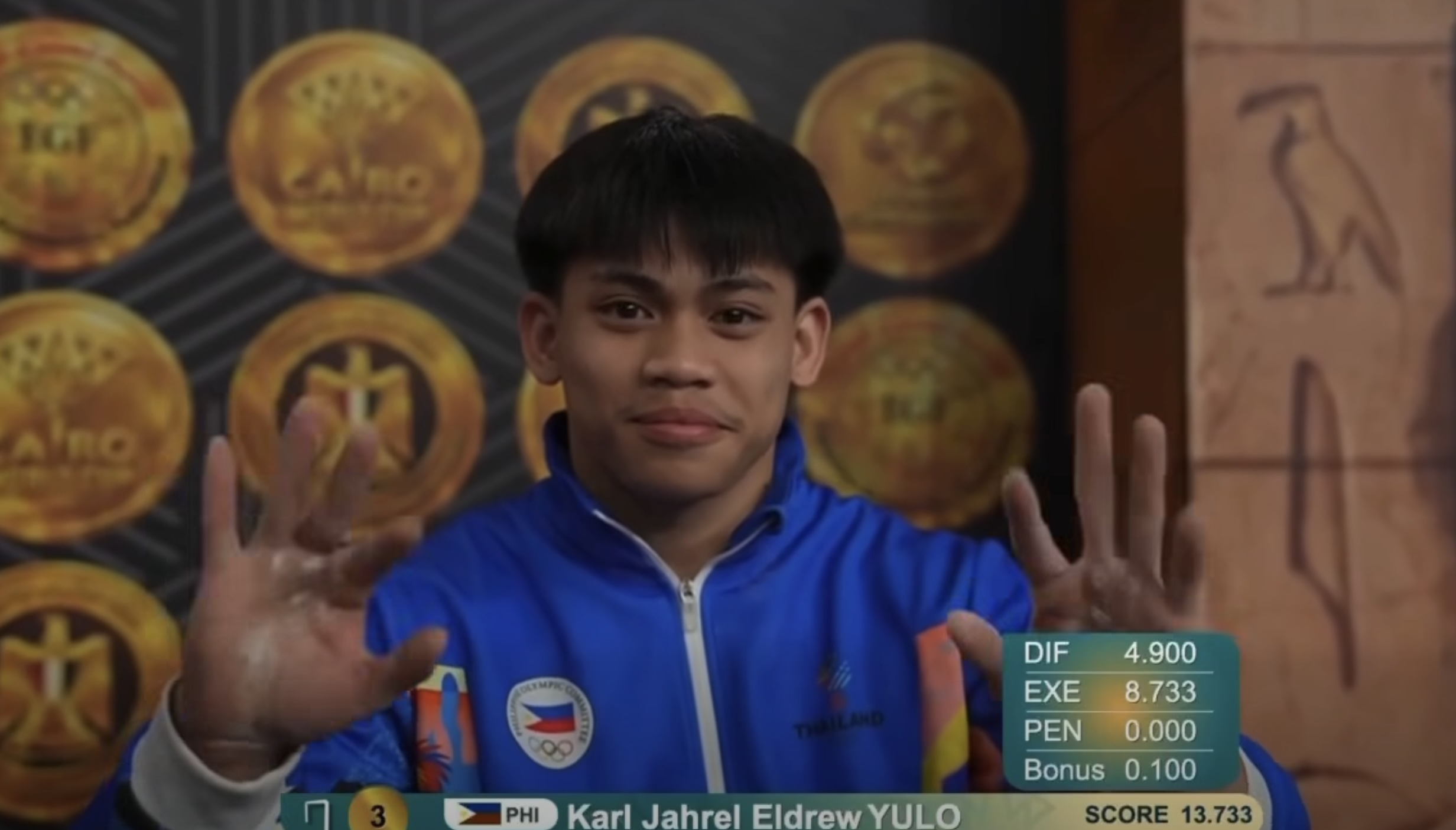 Karl Eldrew Yulo earns second bronze in Cairo, takes podium in horizontal bar