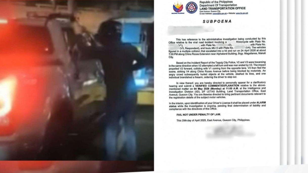 LTO summons motorists in viral multiple vehicle collision in Taguig-Makati