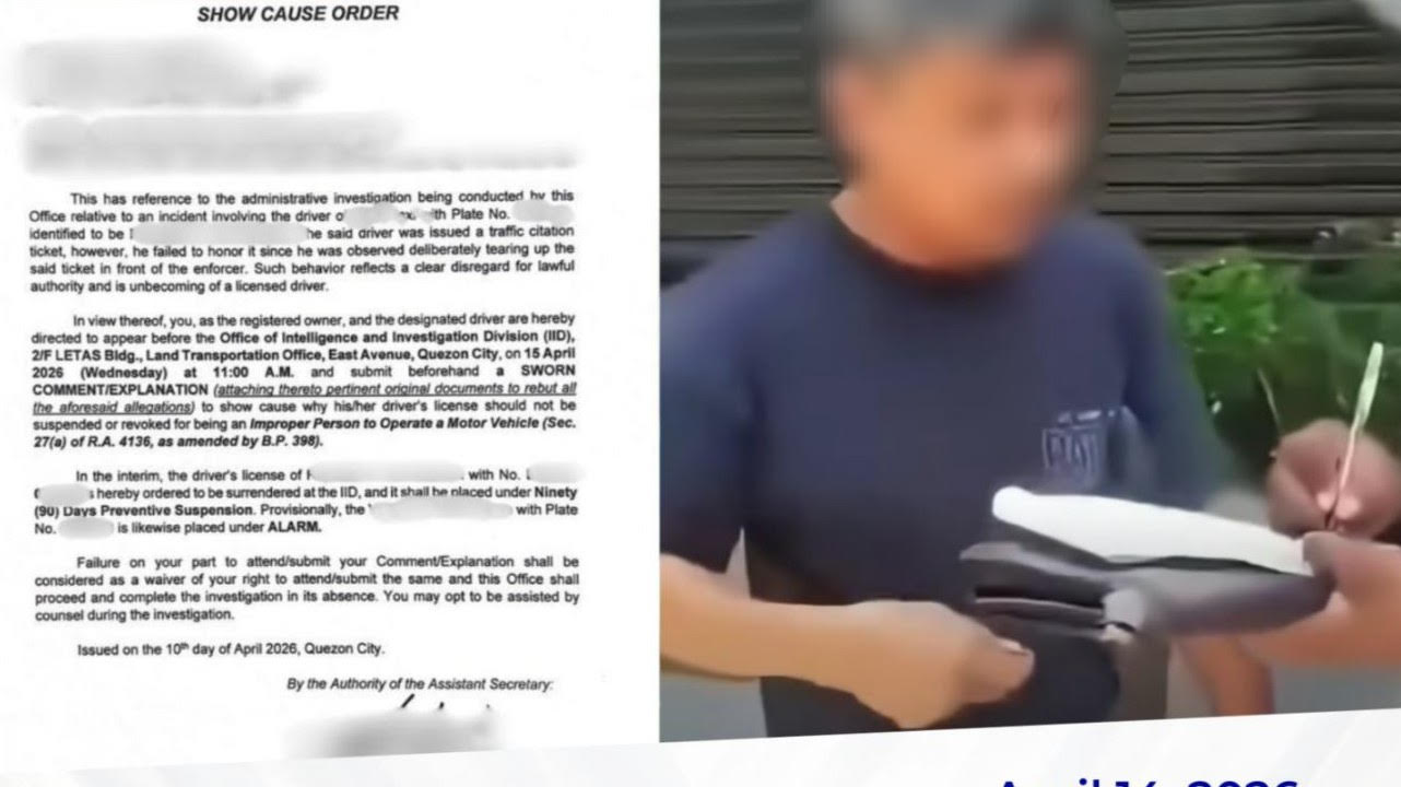 Taxi driver in trouble for tearing traffic ticket in front of enforcer 