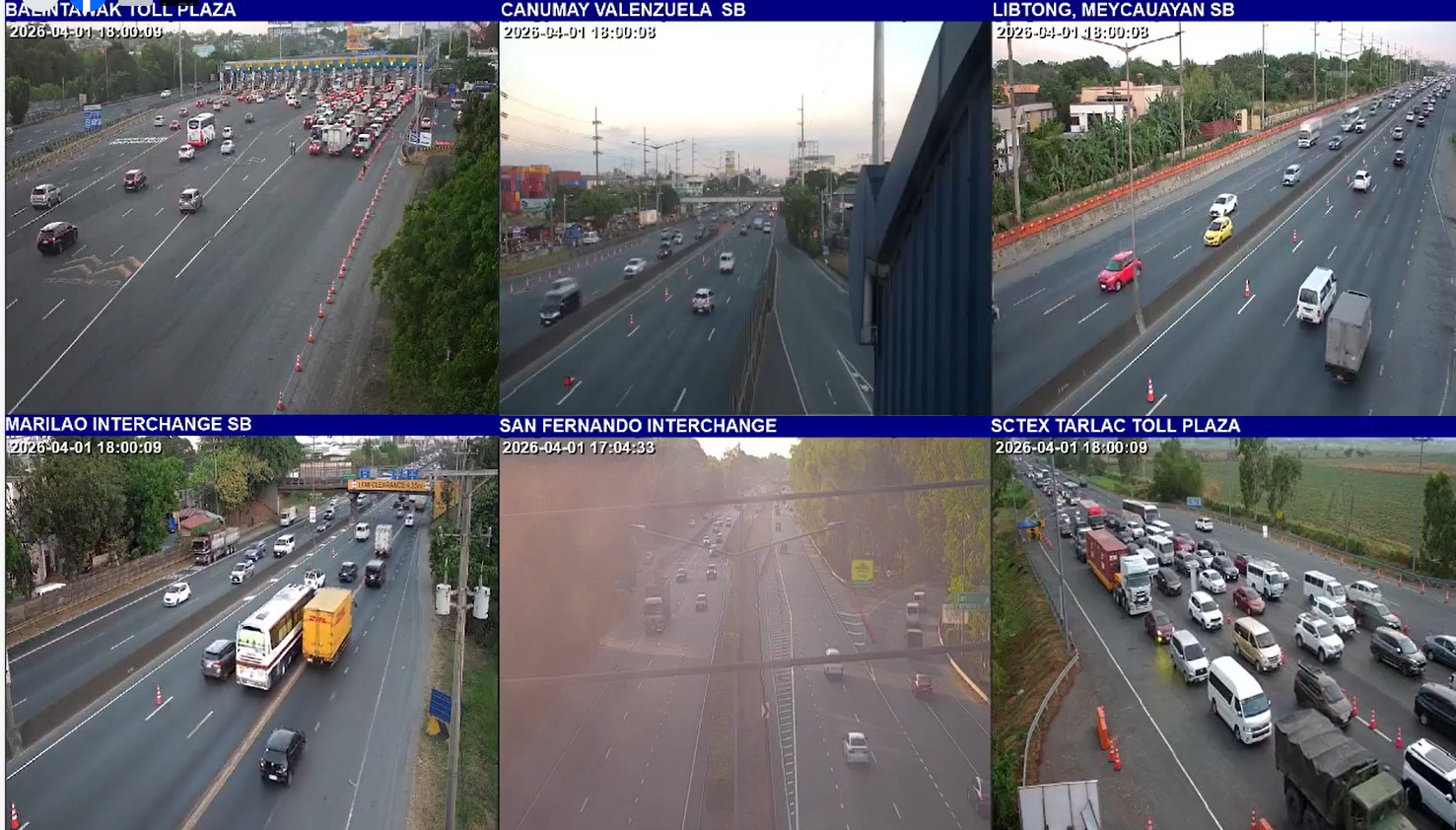 NLEX reports light traffic on Holy Wednesday amid travelers' exodus