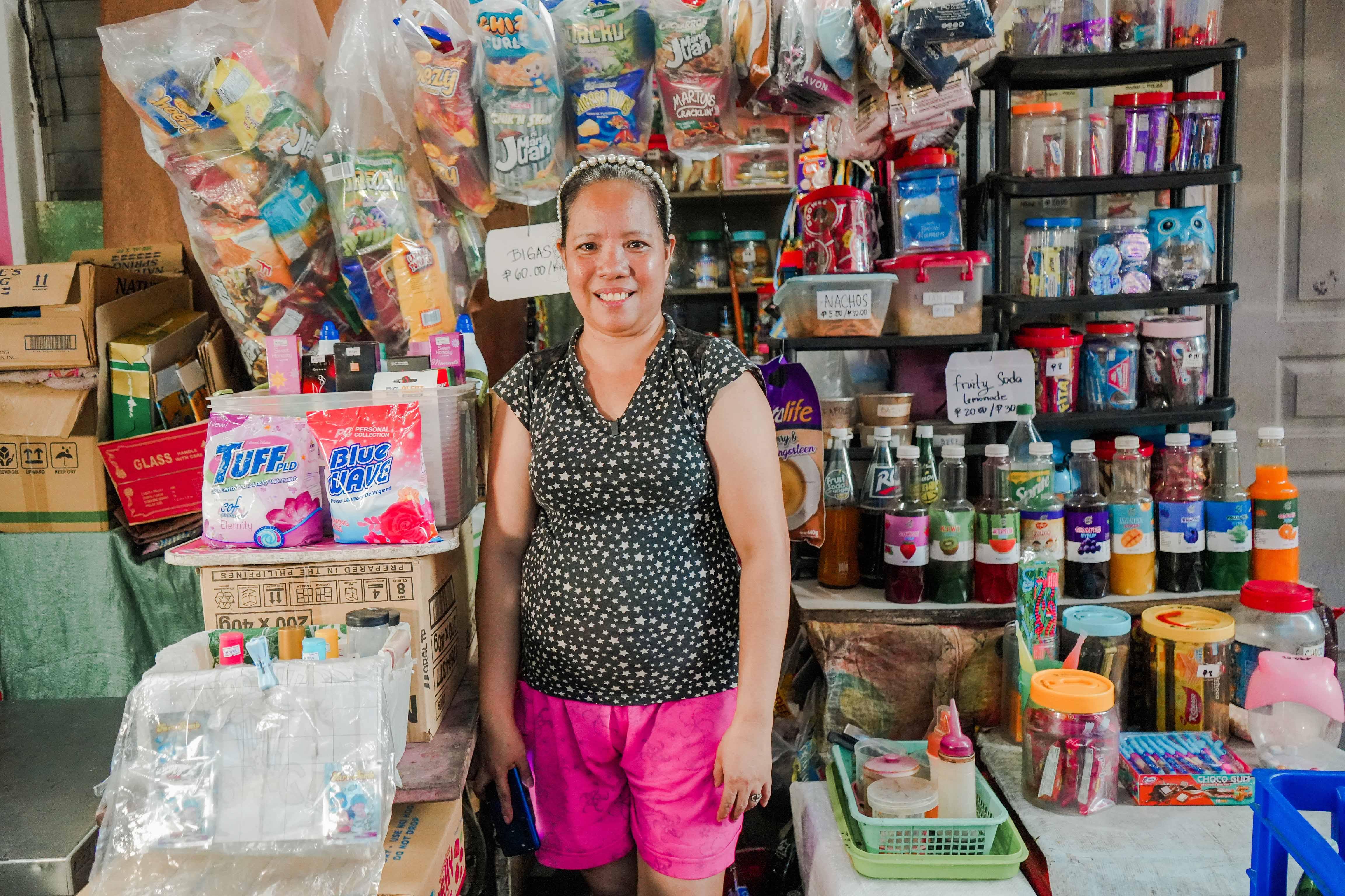 Sari-sari store owner Juvy Camante uses GLoan to fund her business expansion.