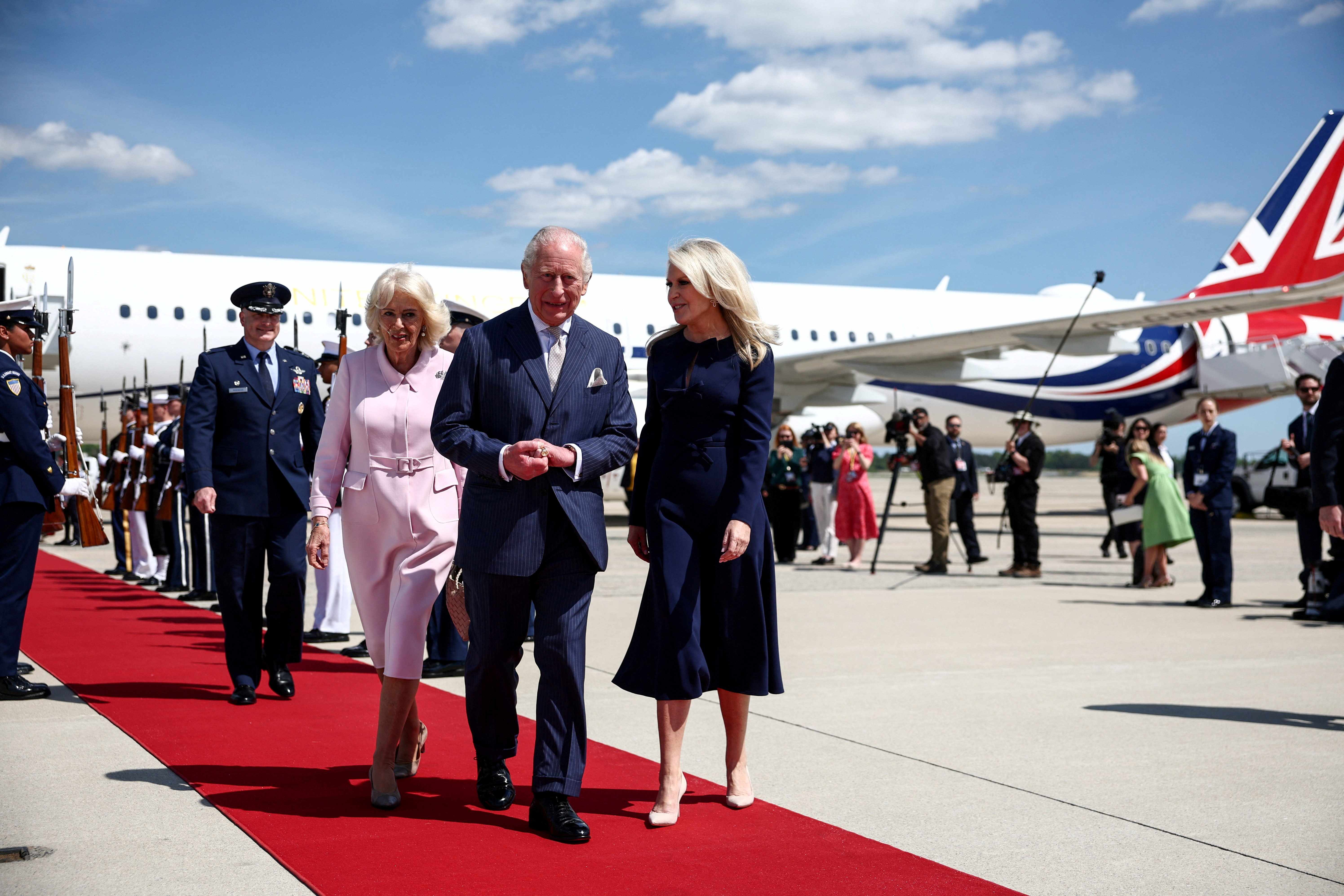 King Charles arrives in US for trip overshadowed by Iran quarrel and shooting