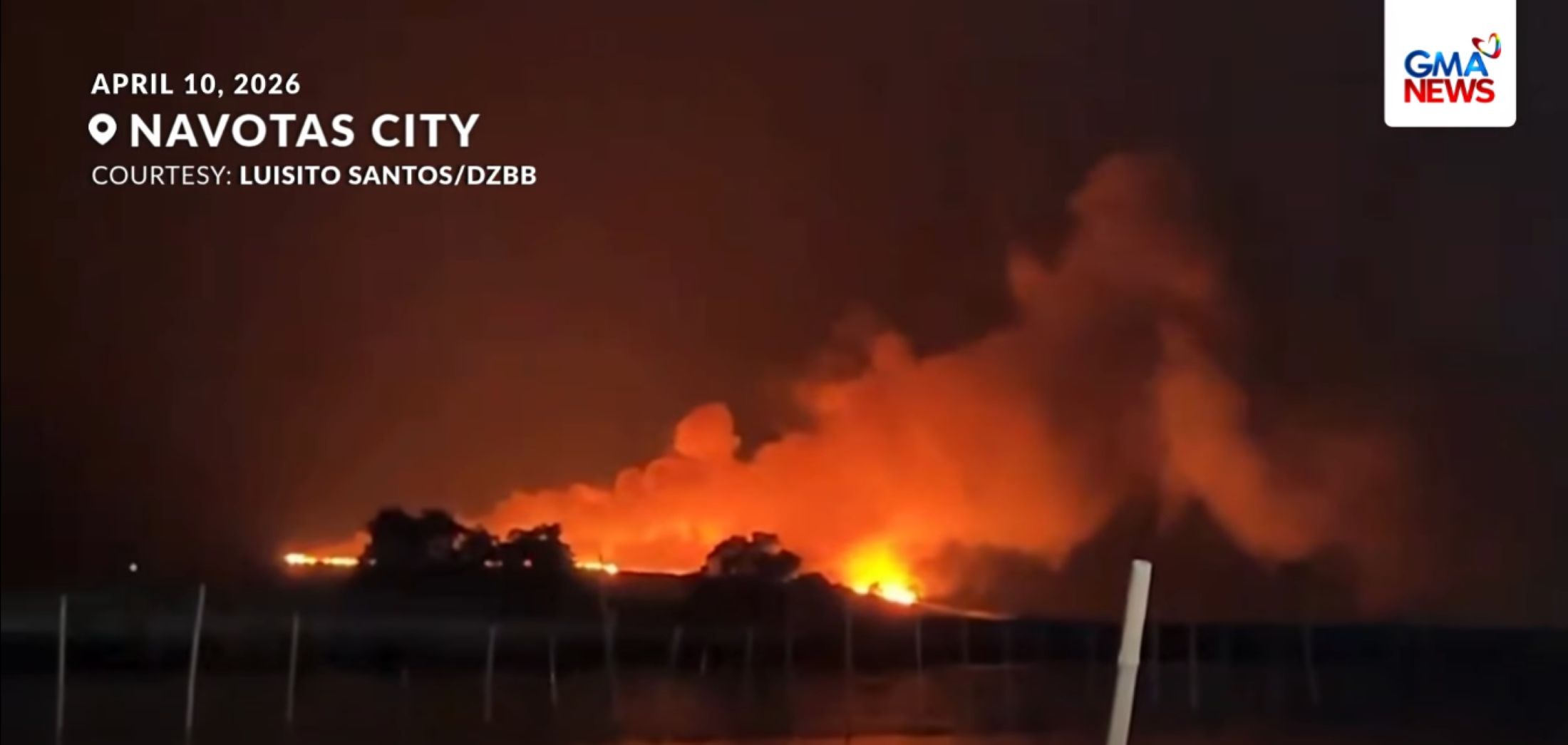 Fire hits Navotas Sanitary Landfill