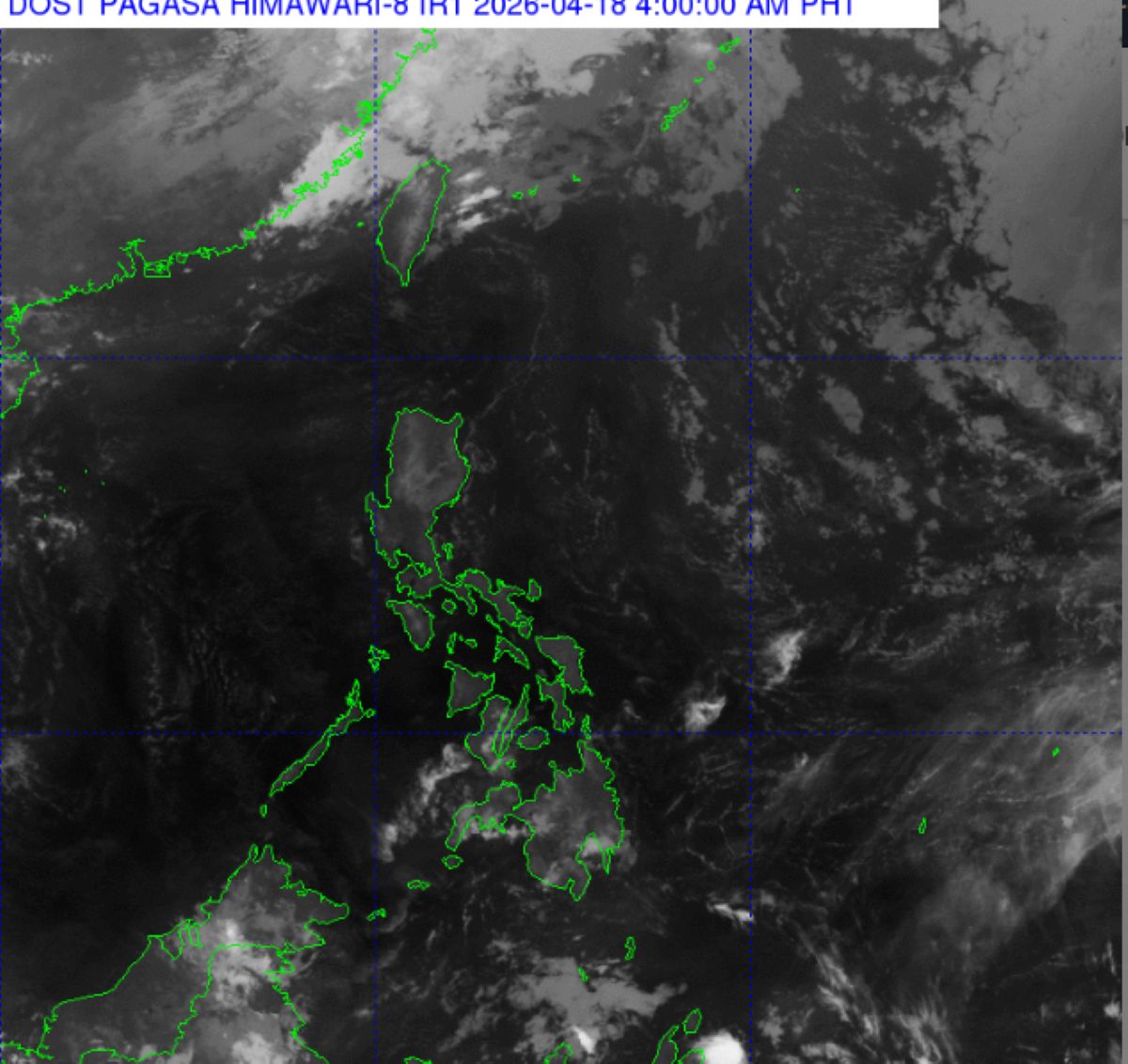 PH to see isolated rain showers, thunderstorms