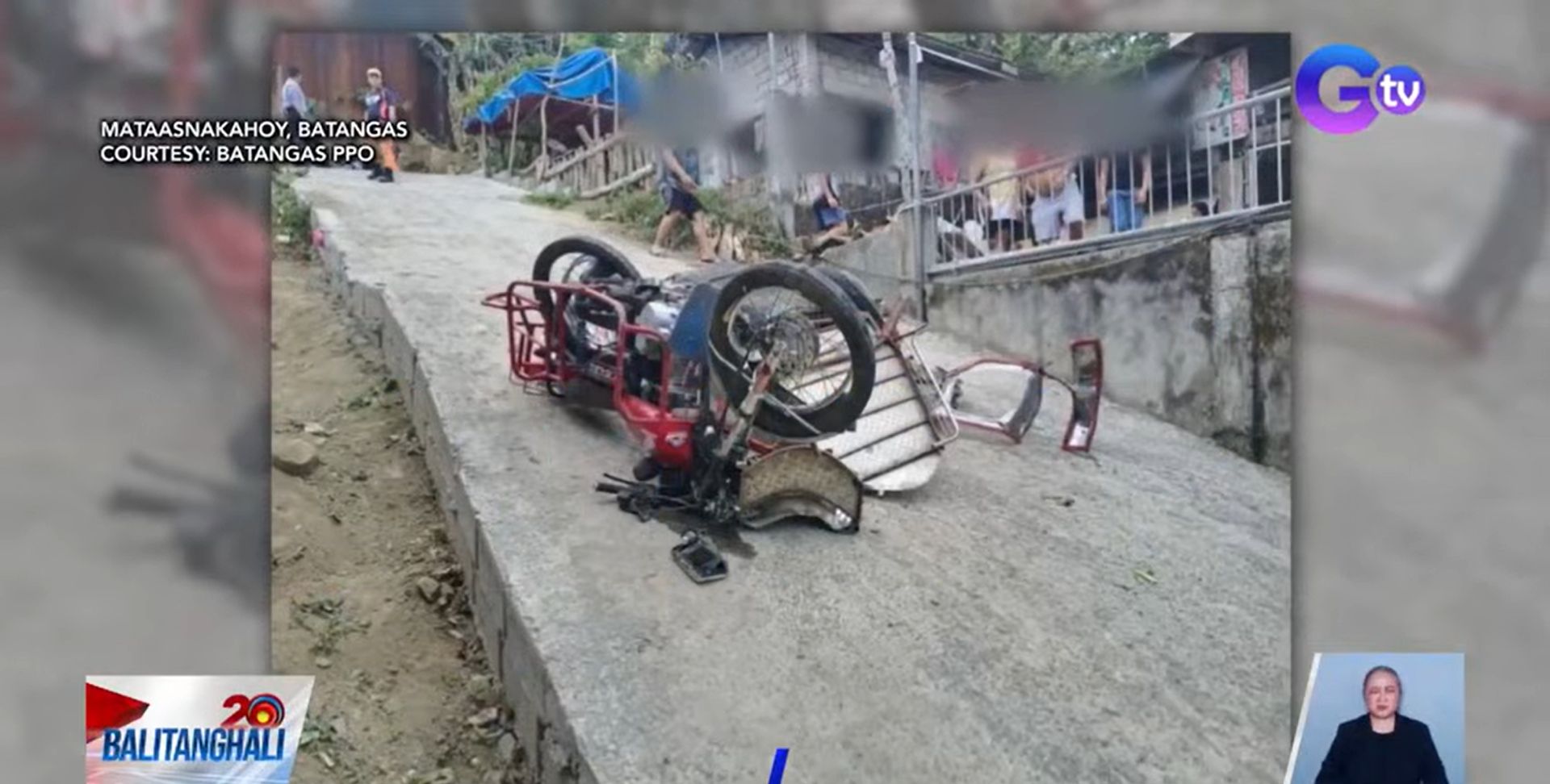 2 bata, patay nang mahulog ang sinasakyang tricycle gilid ng kalsada na nasa 30 talampakan ang lalim
