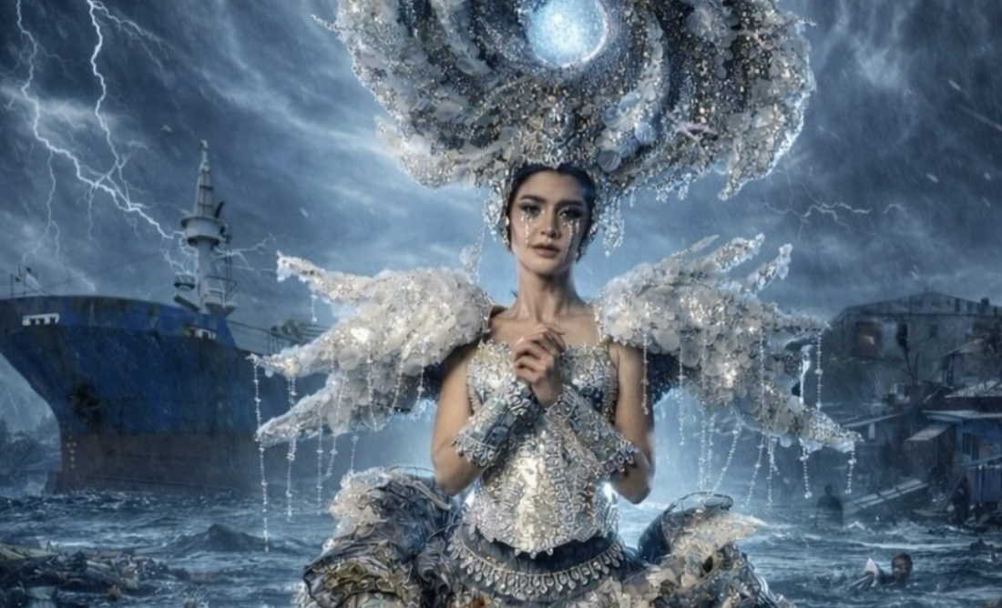 Miss Universe Tacloban Jacqueline Gulrajani pays homage to Yolanda victims in National Costume