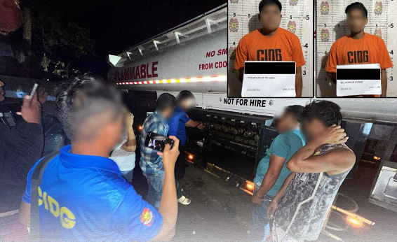 2 suspects arrested for oil pilferage in Agusan del Norte 