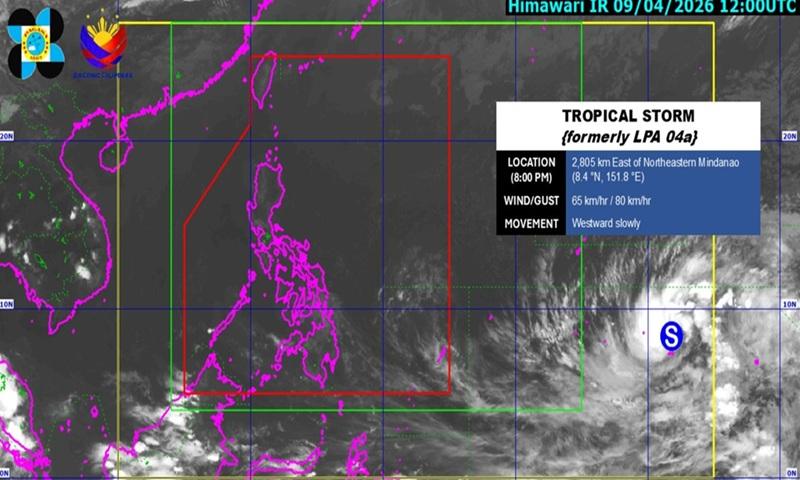PAGASA: Tropical Depression in monitoring domain intensifies into Tropical Storm