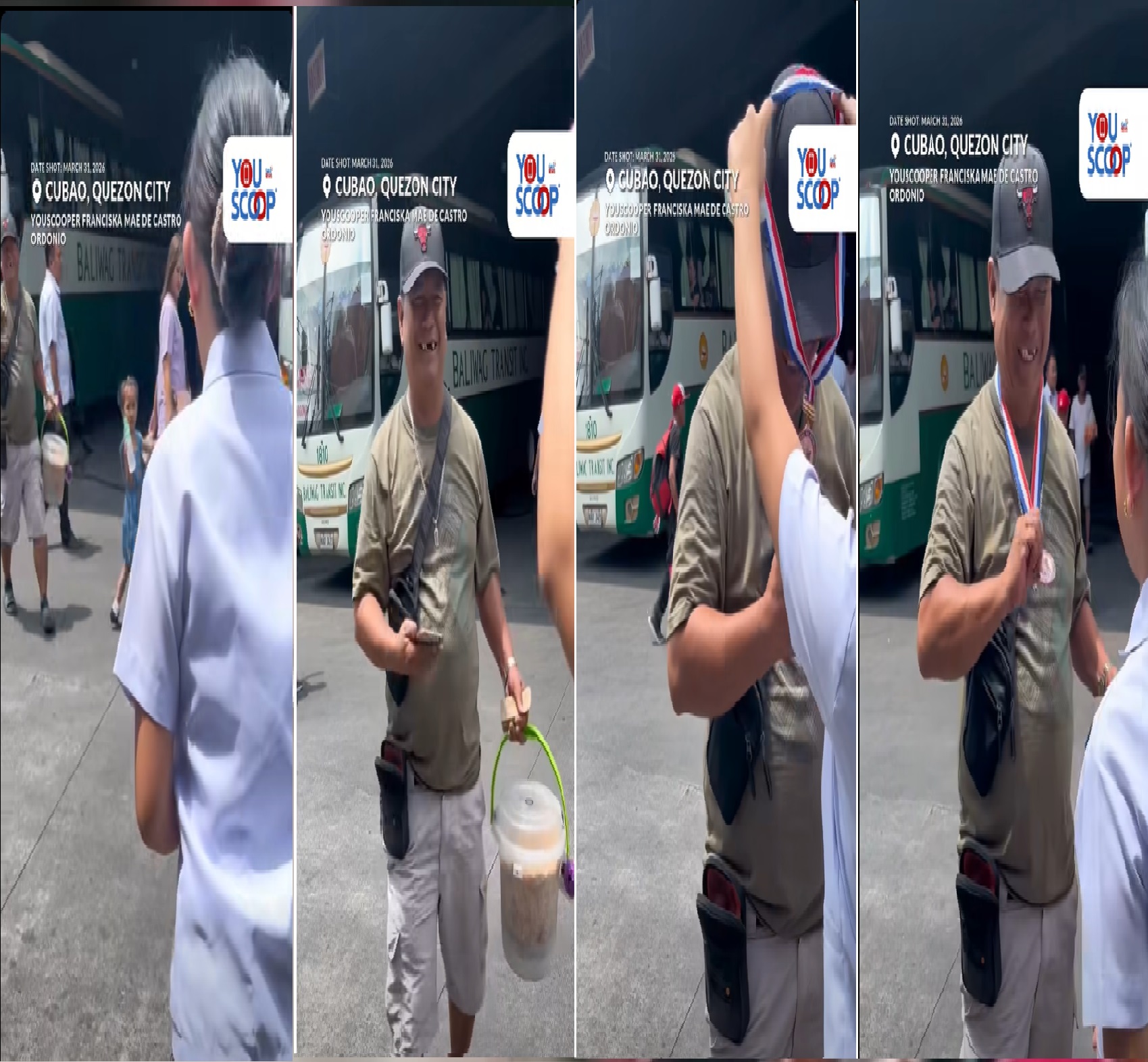 Anak, dinala sa amang mani vendor sa bus station ang kaniyang medalya sa graduation 