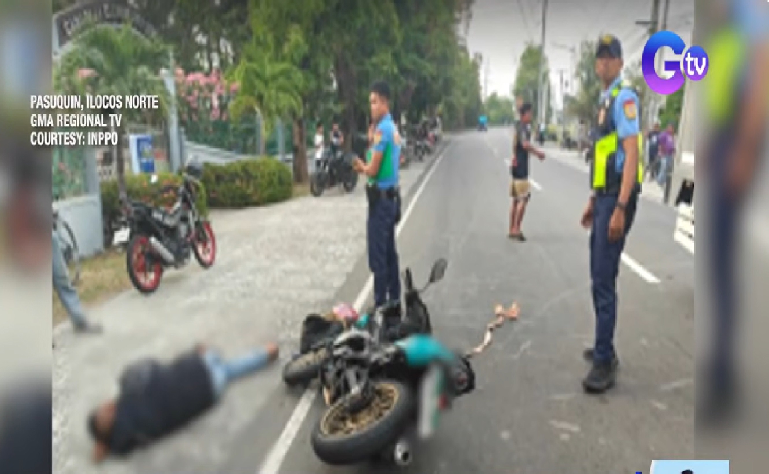 Driver ng garong, patay nang mabangga ng motorsiklo sa Ilocos Norte