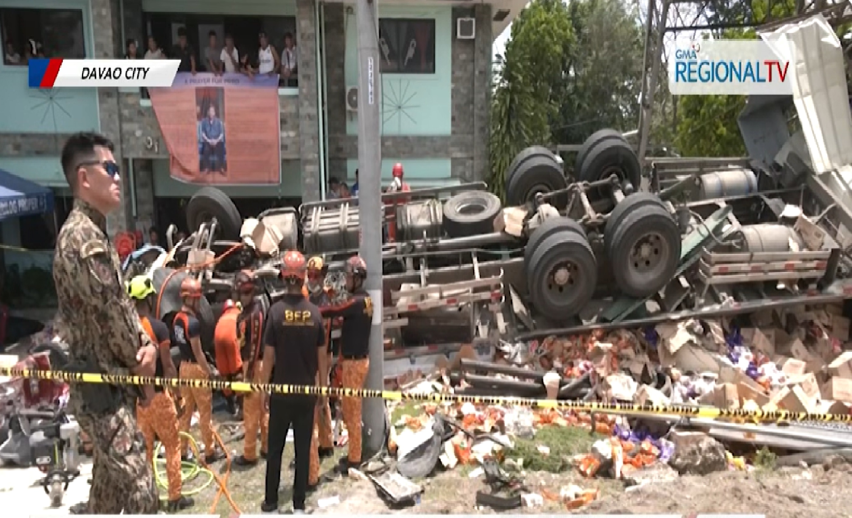 Nasawi sa pag-araro ng truck sa barangay gymnasium sa Davao City, umakyat na sa 6