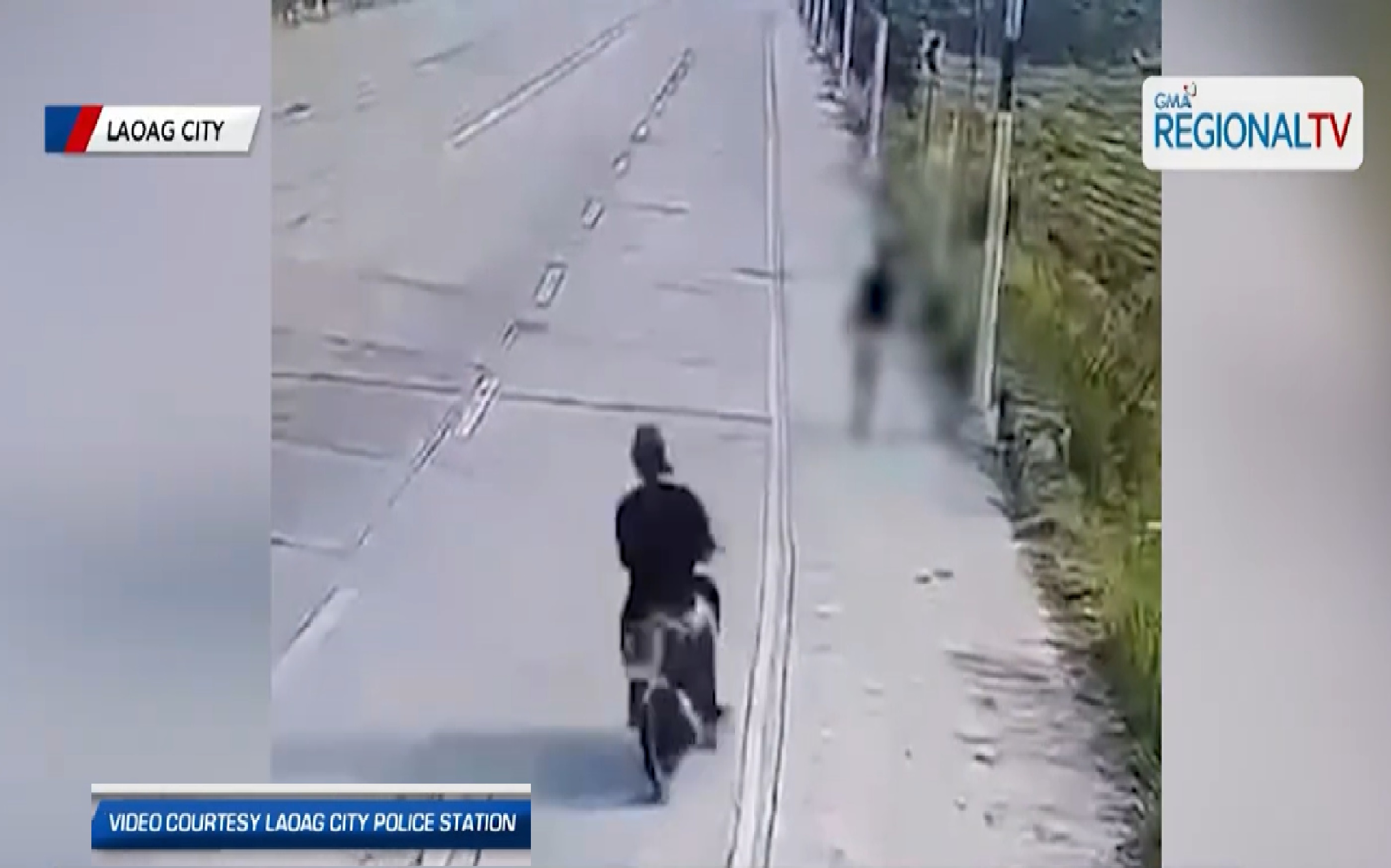 Babaeng naglalakad, sinalpok sa likuran ng isang motorsiklo sa Laoag City; biktima, nasawi