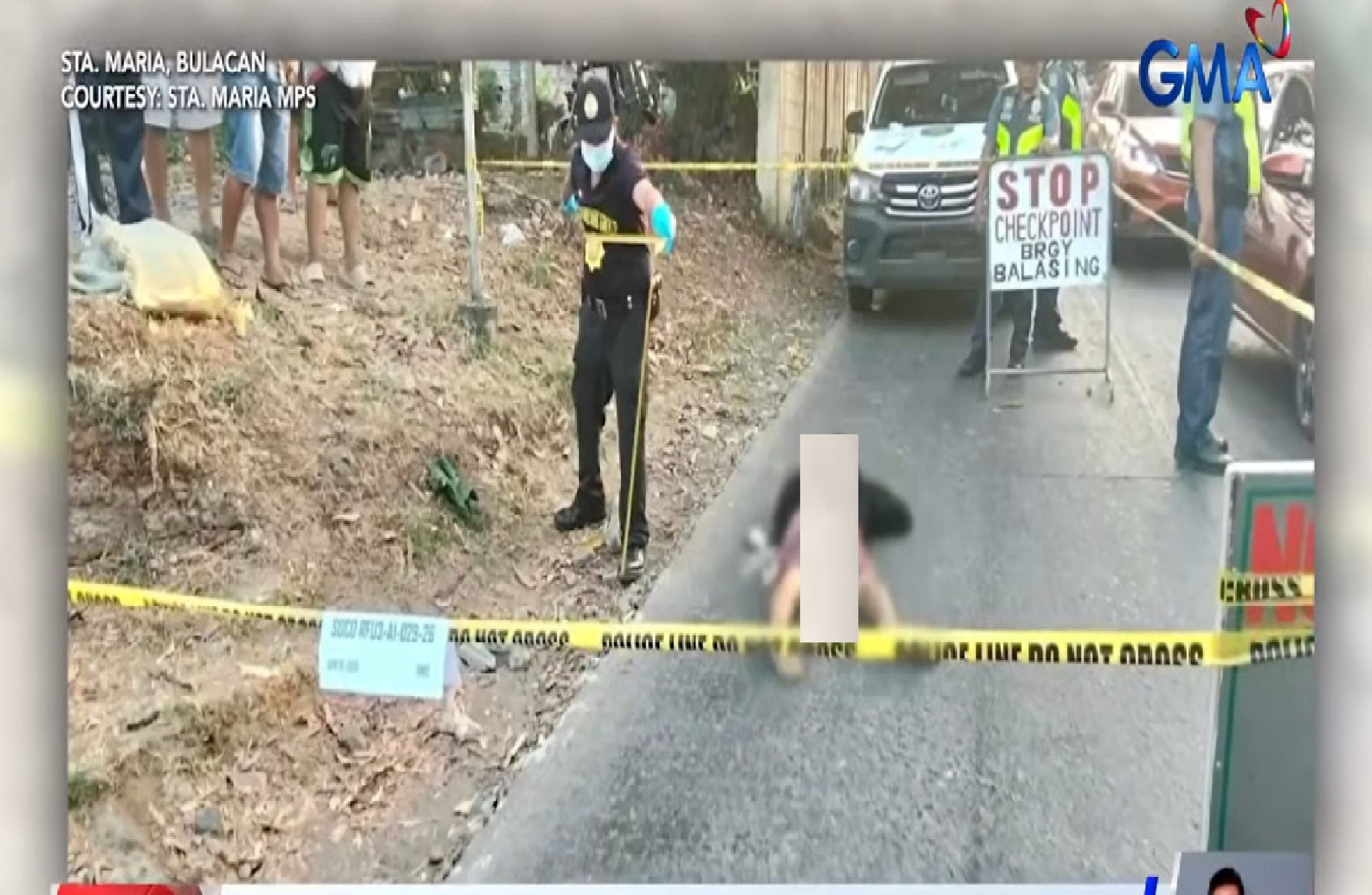 Holdaper umano, patay sa matapang na mga tanod na nakipagbuno sa dala niyang baril sa Bulacan