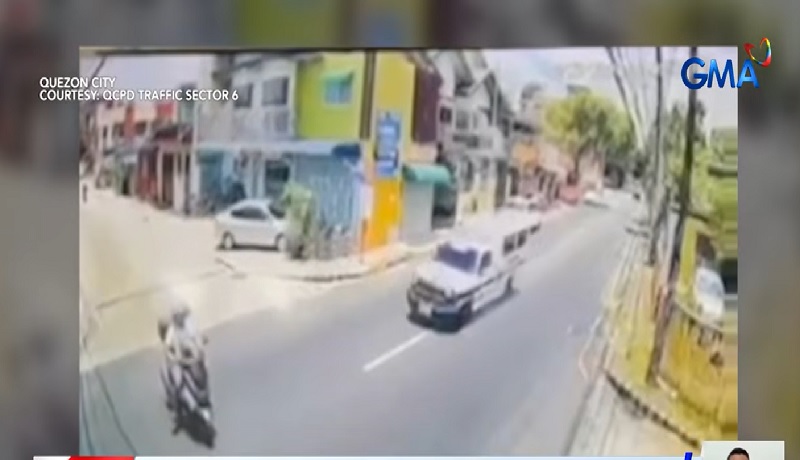 Motorcycle rider, patay nang masalpok ng barangay patrol car na mabilis ang takbo sa QC