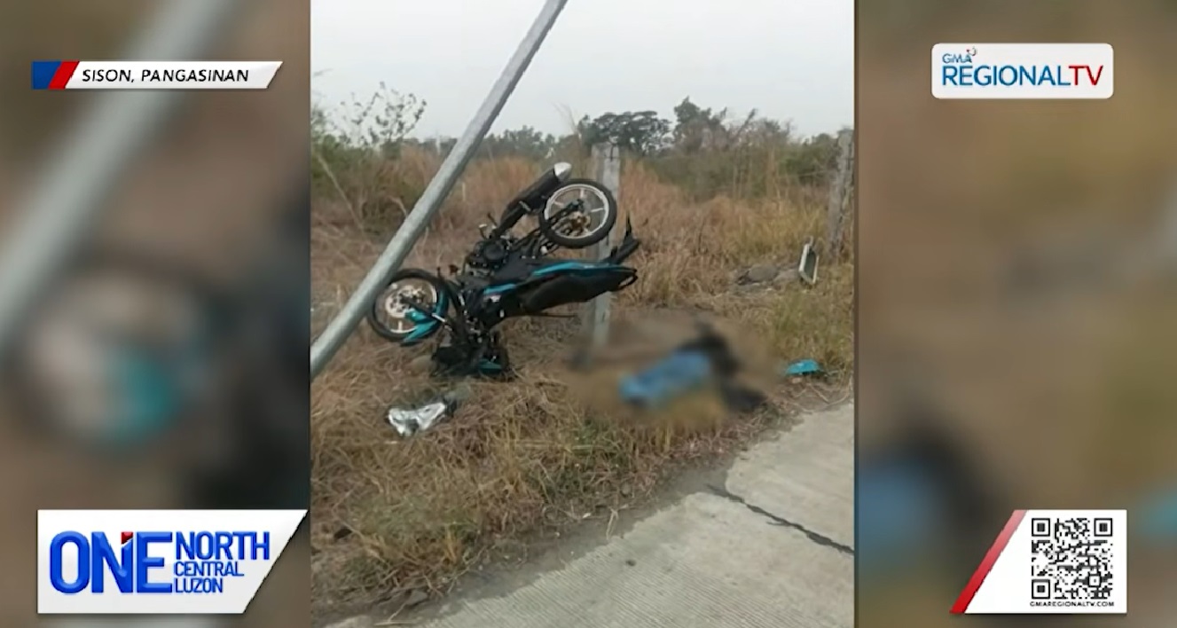 18-anyos na rider, patay matapos bumangga ang minamanehong motorsiklo sa isang poste sa Pangasinan