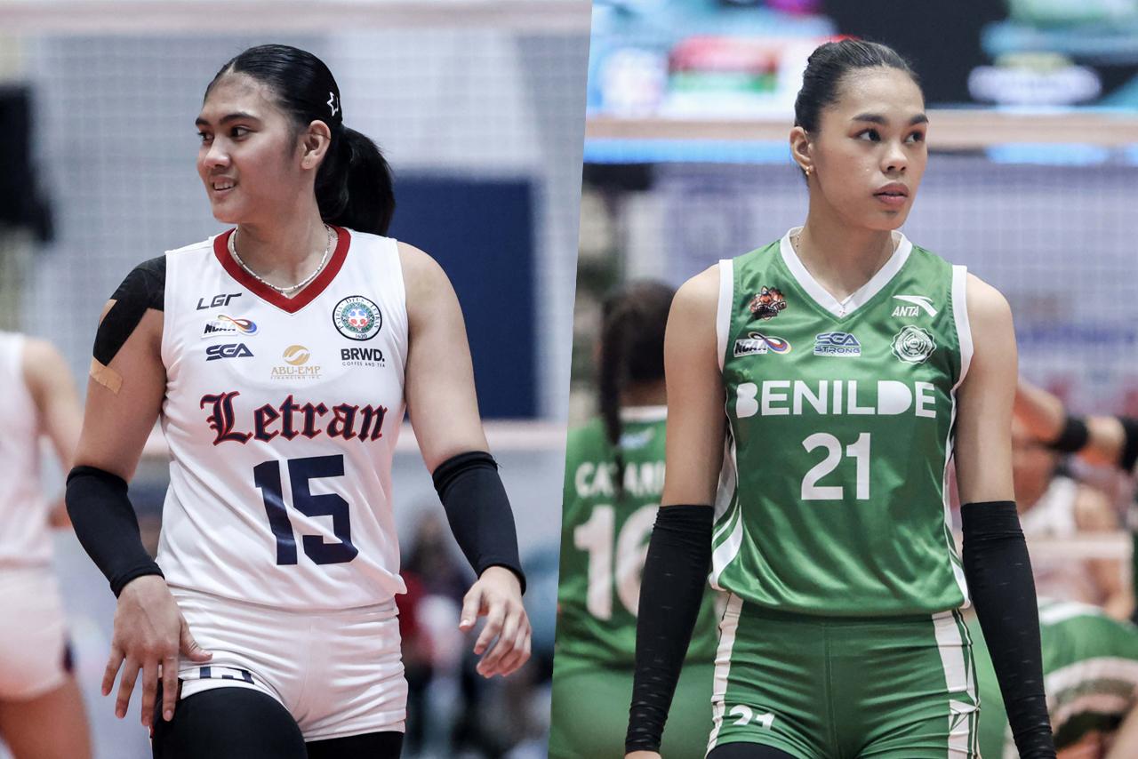 NCAA 101 volleyball: Letran’s Vanessa Sarie and Benilde’s Zam Nolasco