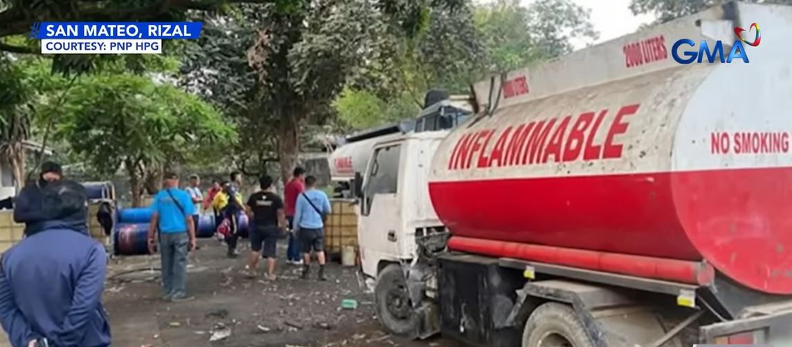 P2M worth of stolen diesel found in San Mateo, Rizal