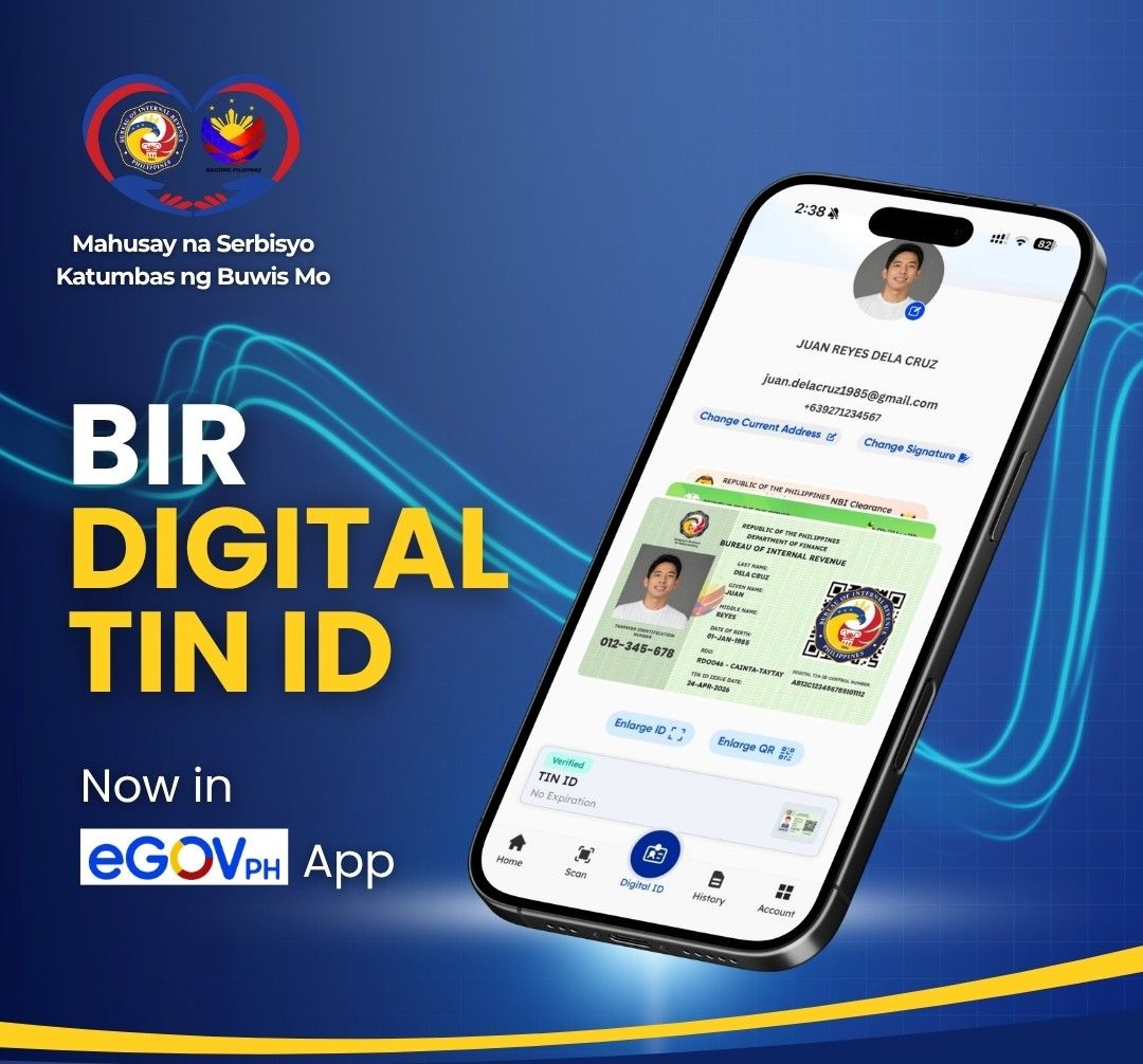 Digital TIN ID now accessible via eGovPH app - BIR 