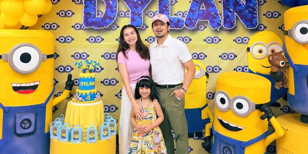 Jennylyn Mercado, Dennis Trillo's daughter Dylan turns 4 with 'Minions'-themed party