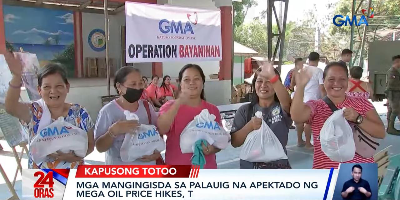 Fisherfolk in Zambales gets aid from GMA Kapuso Foundation amid high fuel prices
