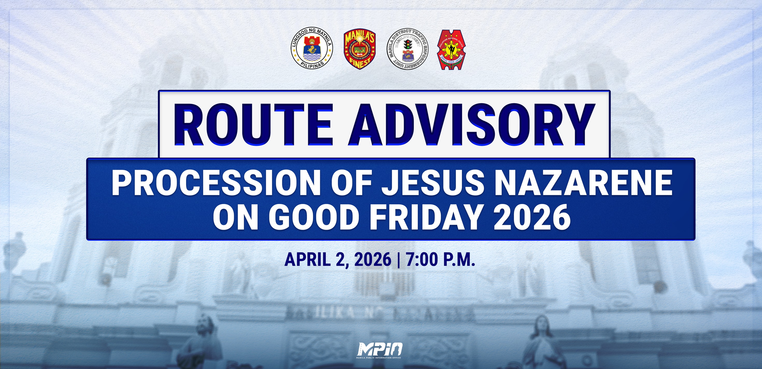 Manila City, Antipolo announce road closures, alternative routes for Holy Week 2026
