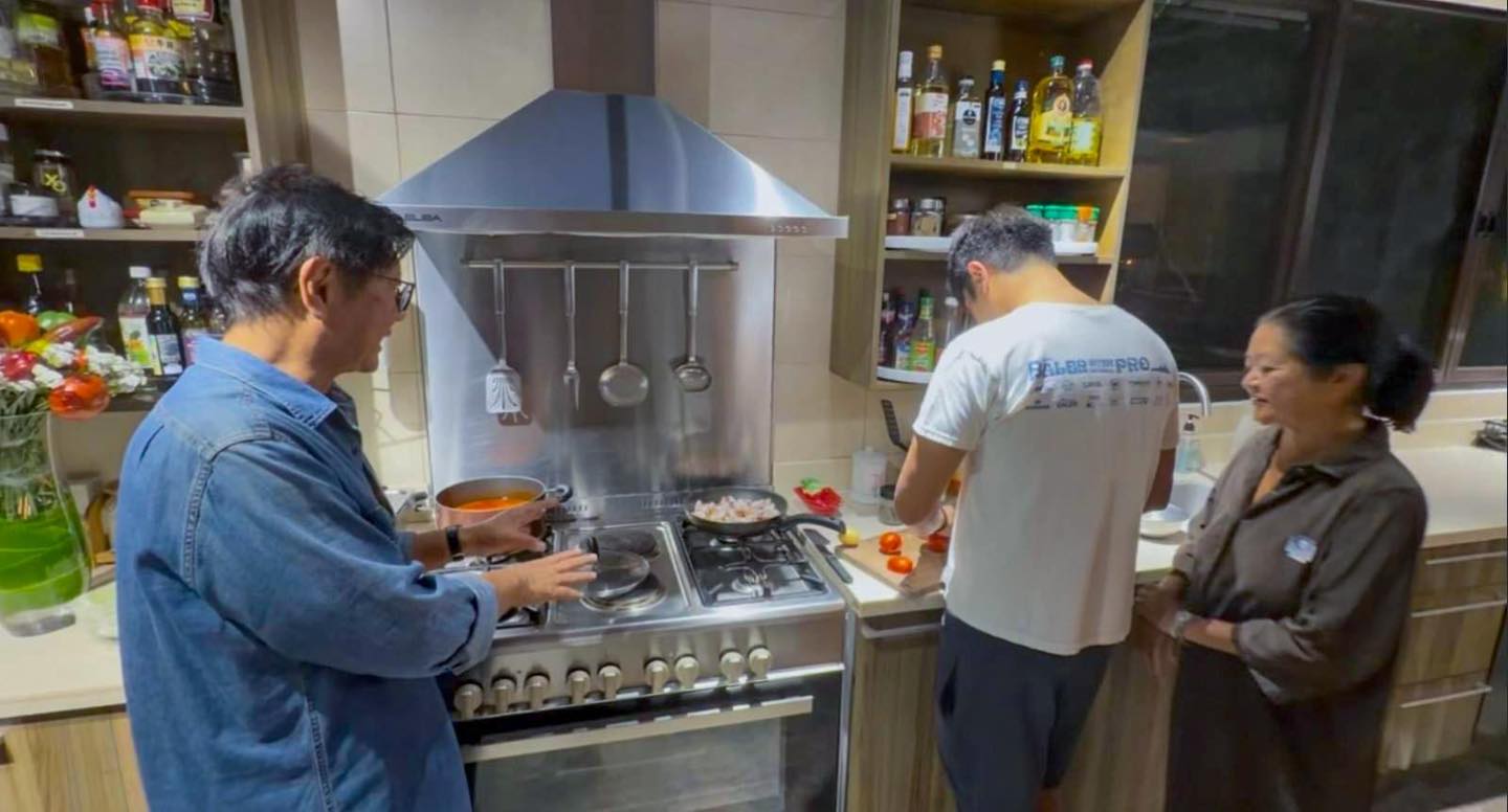 Bongbong cooks homemade dinner for Liza on 33rd wedding anniversary
