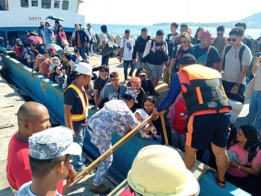 PCG assists passengers of MV Our Lady of Fatima that ran aground in Occidental Mindoro