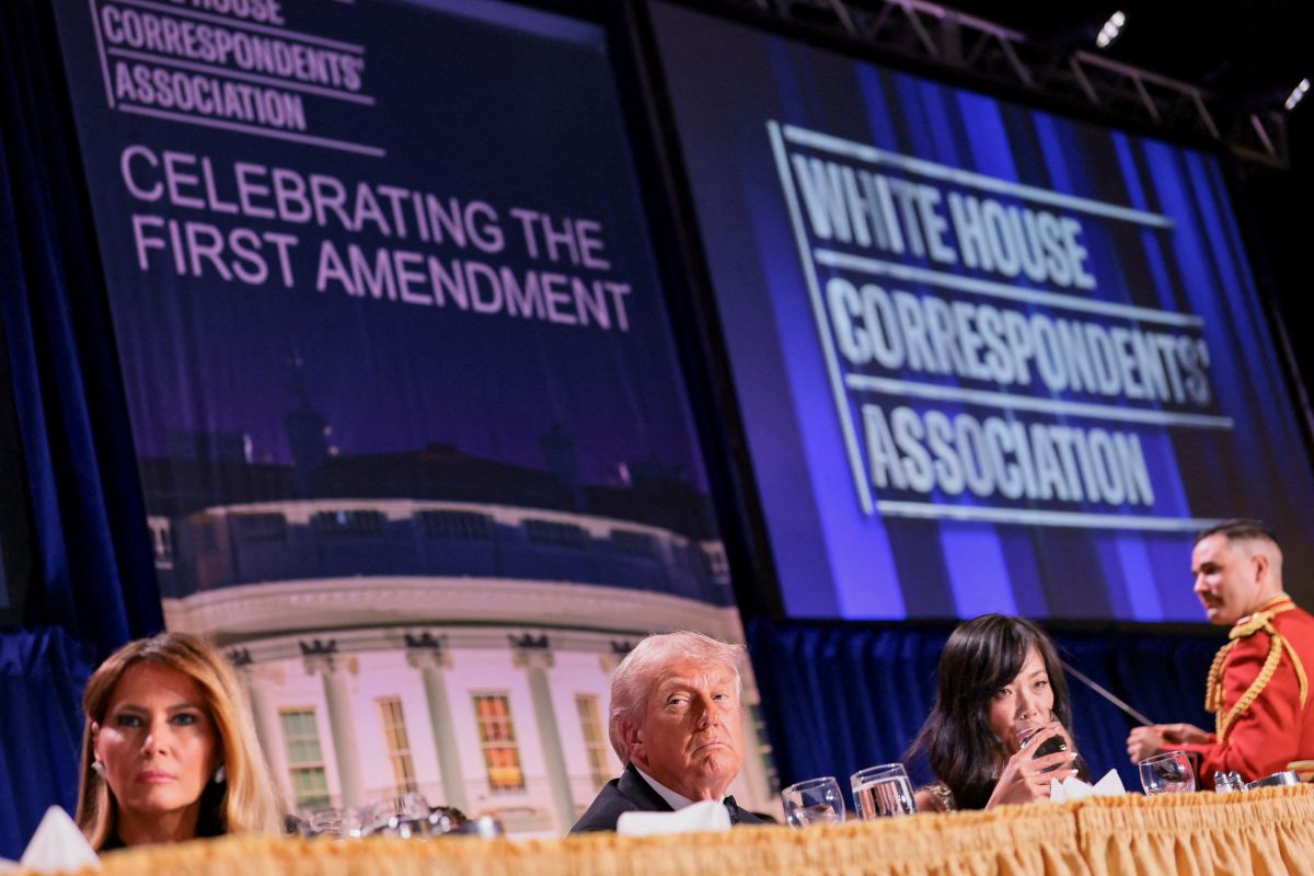 US President Donald Trump, First Lady Melania Trump at White House Correspondents' Dinner 