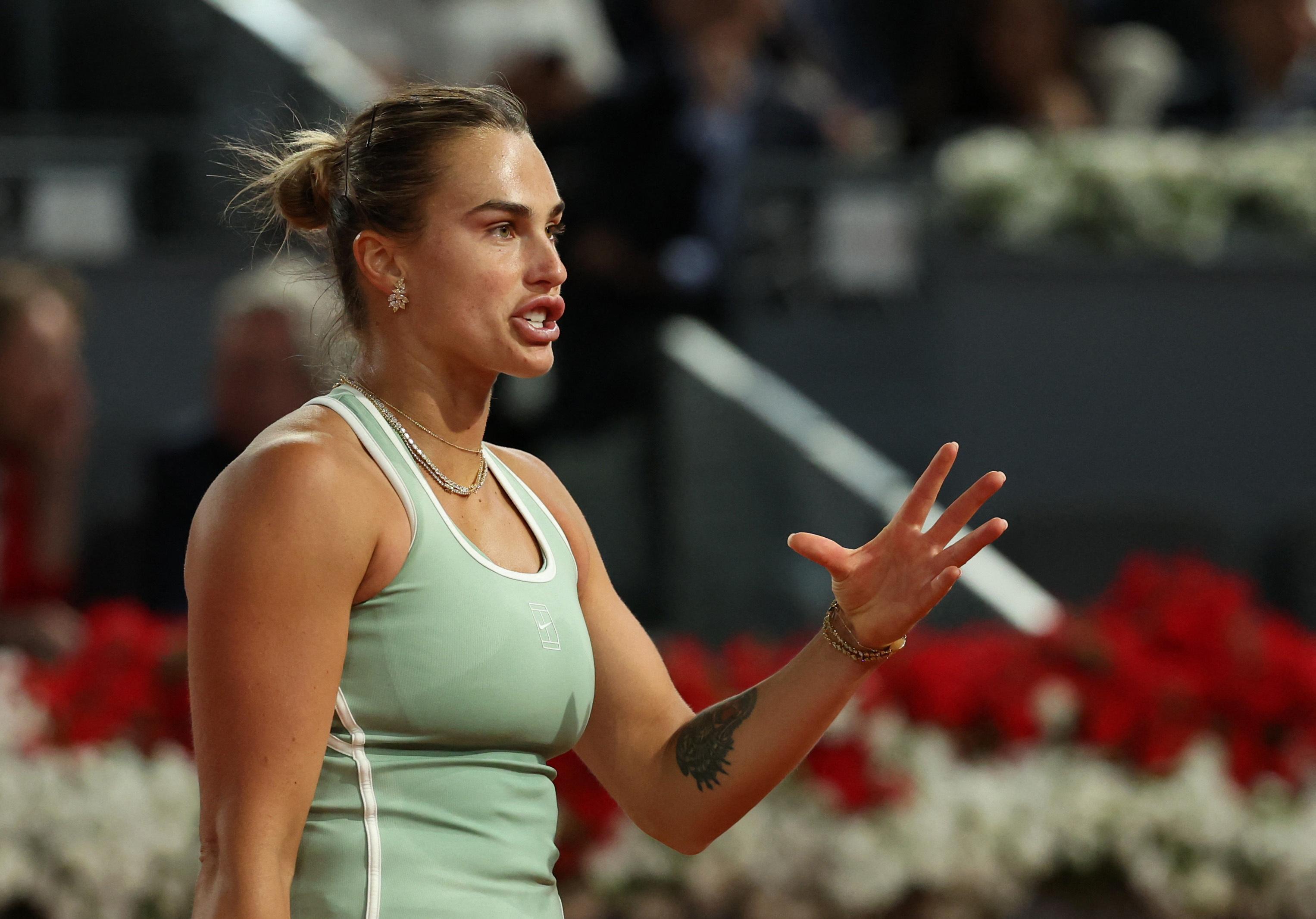Players would boycott French Open over prize money dispute, says Sabalenka