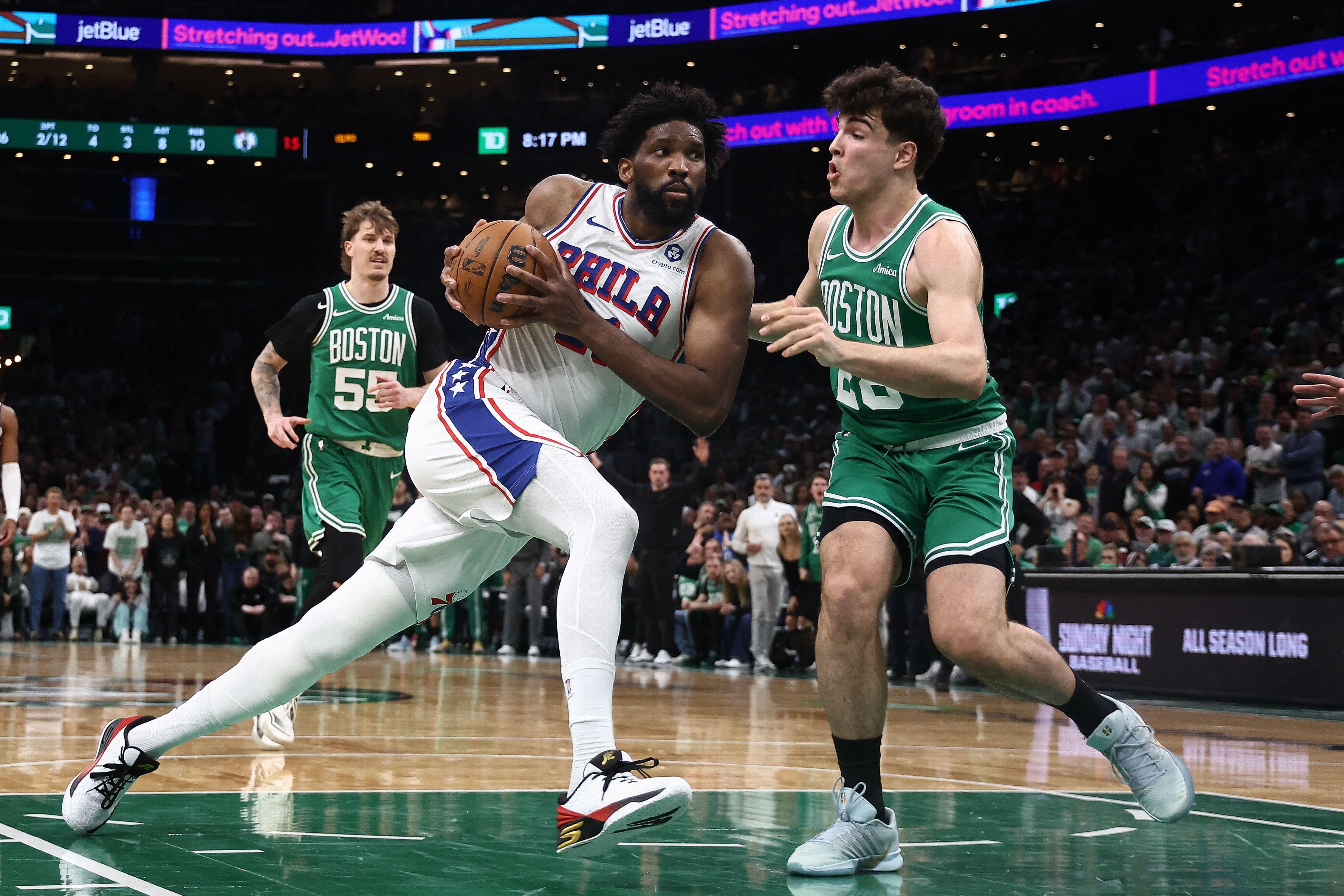 NBA: Joel Embiid, 76s knock out second-seeded Celtics