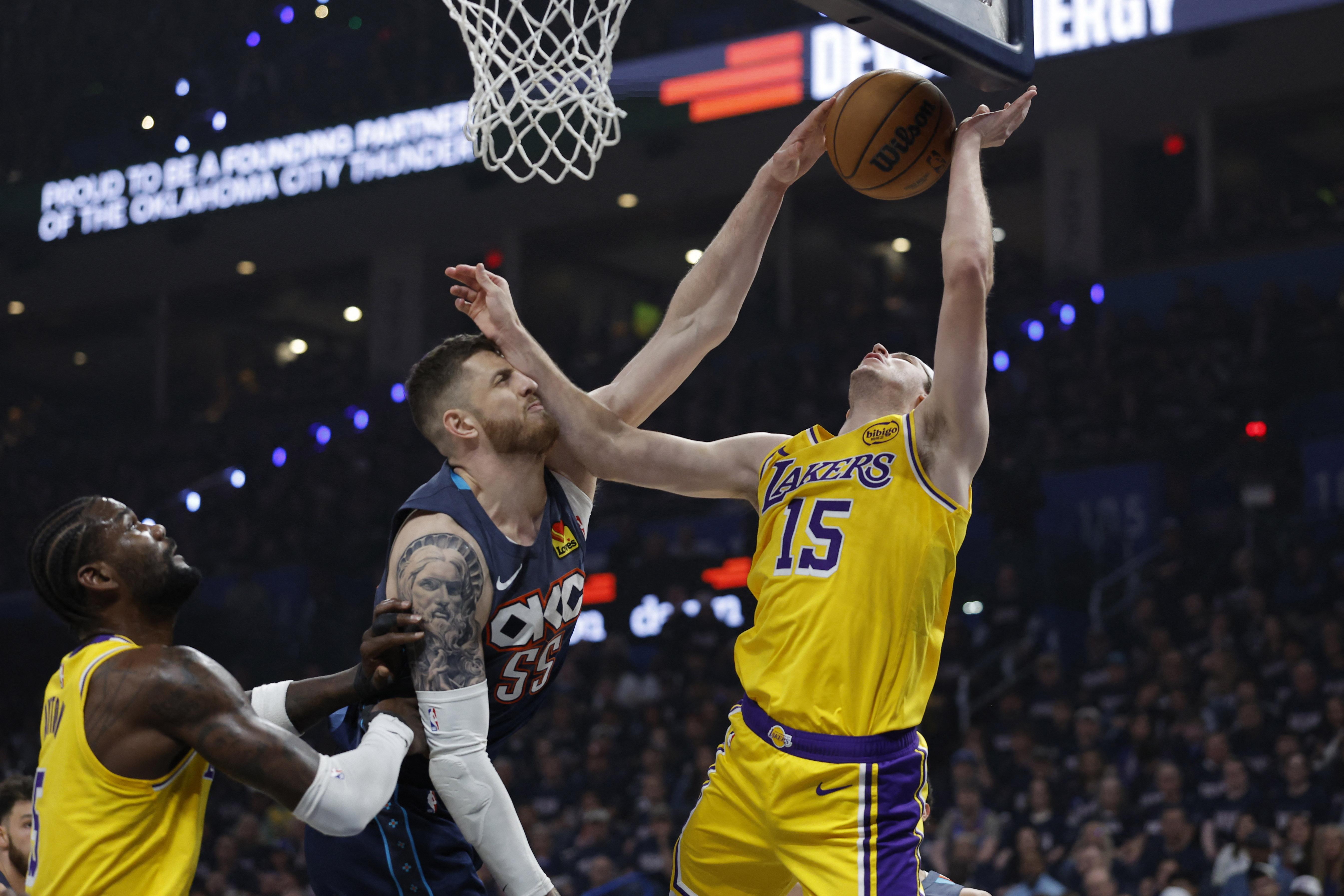NBA: Lakers’ Austin Reaves and Thunder’s Isaiah Hartenstein