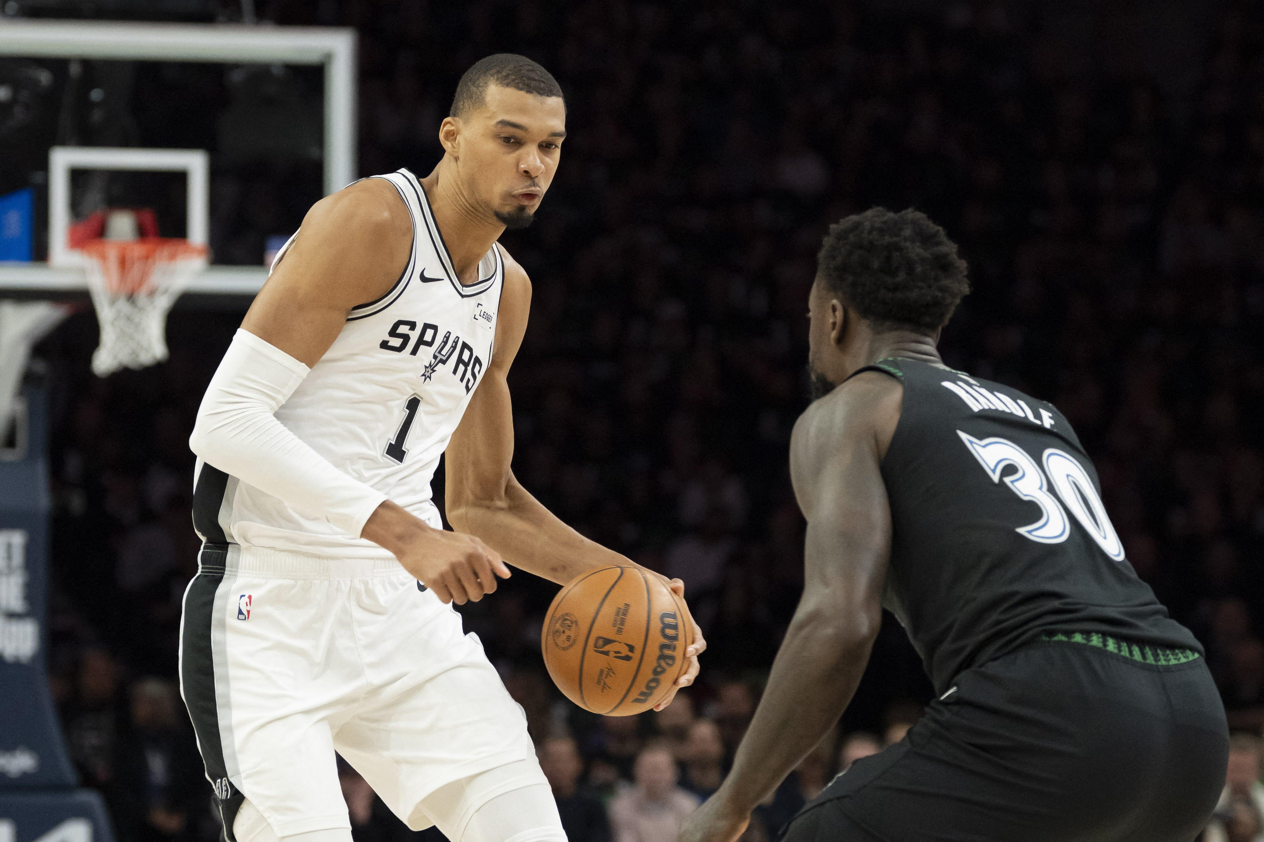NBA: Victor Wembanyama, Spurs start fast, hold off Wolves in Game 3