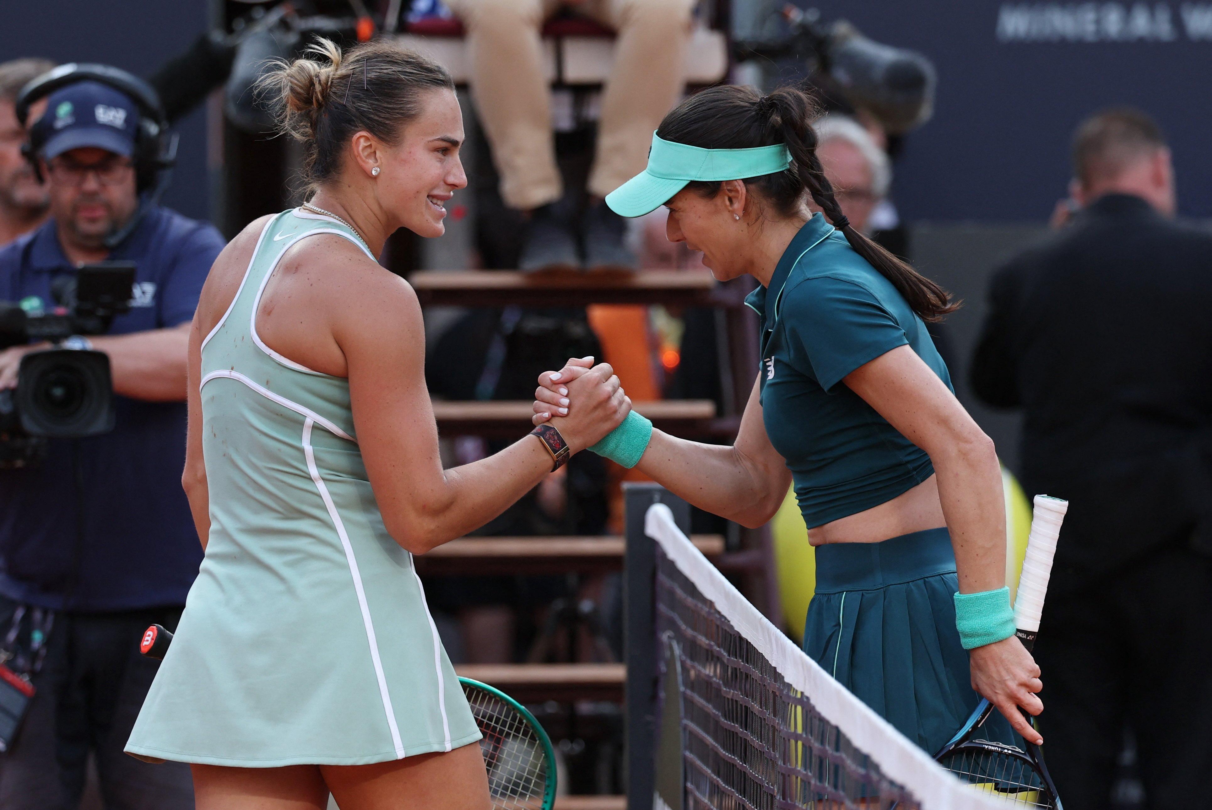 Italian Open roundup: Sorana Cirstea upsets Aryna Sabalenka in Rome for first victory over No. 1