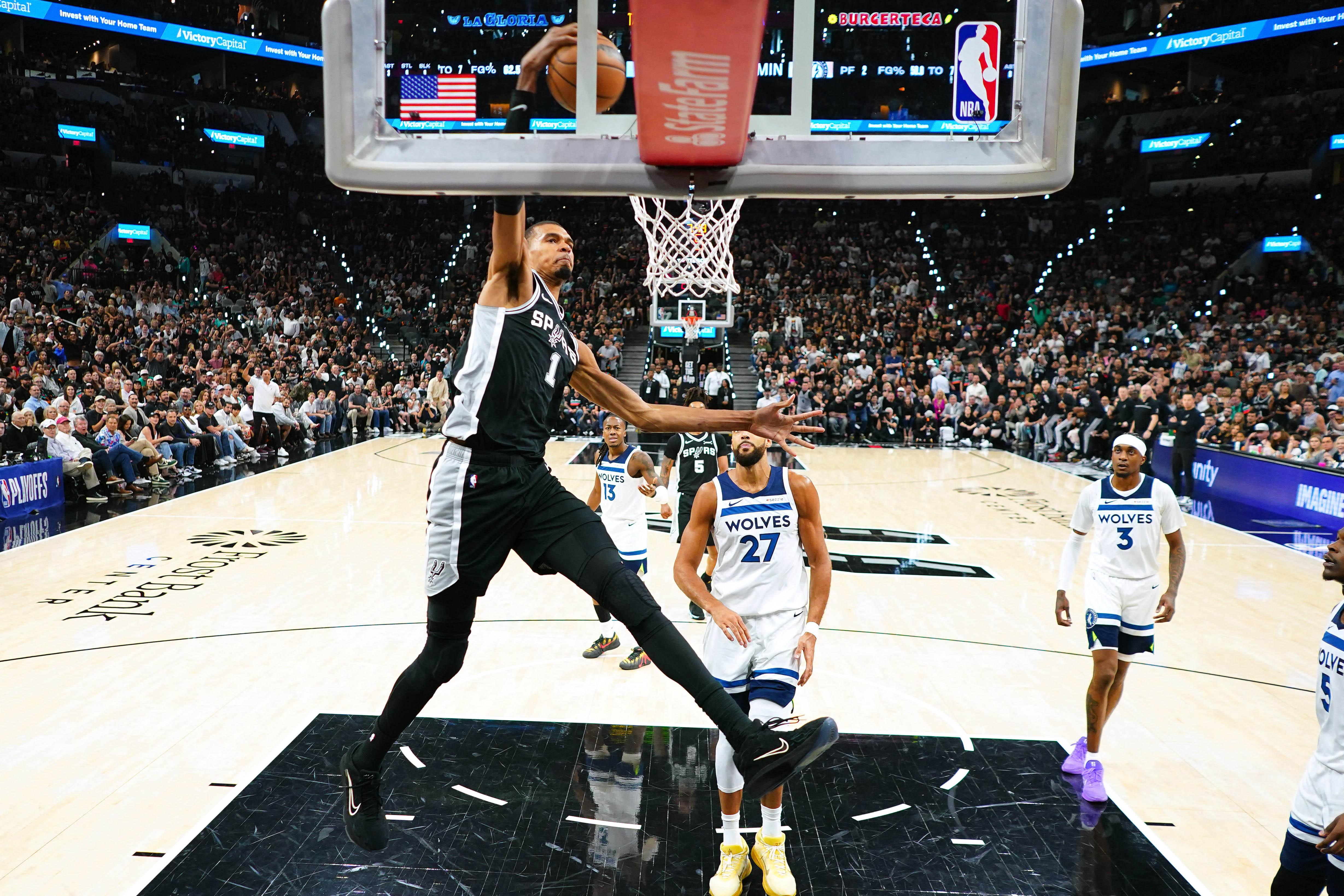 NBA: Victor Wembanyama returns in big way, Spurs take series lead on Wolves