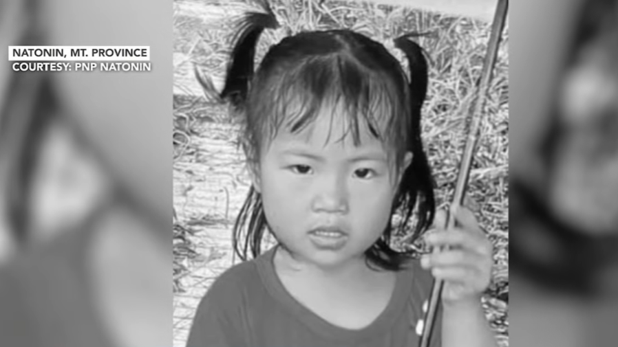 Missing 3-year-old girl found dead behind chapel in Mt. Province