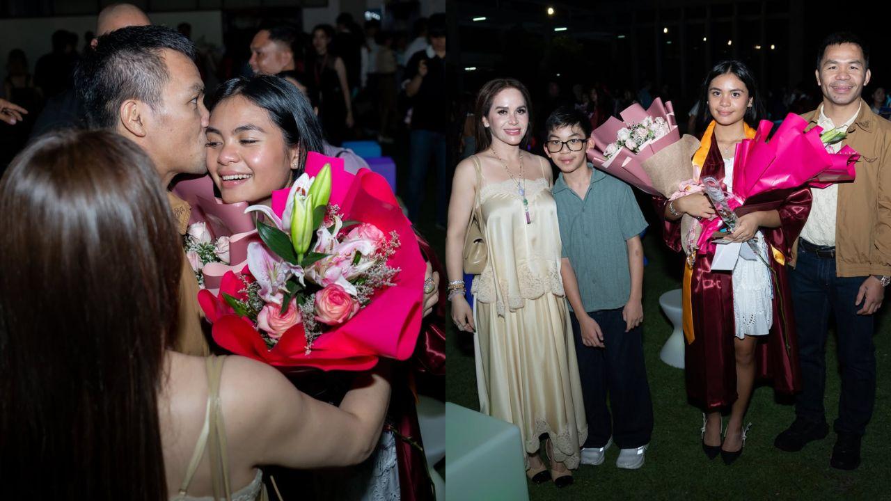 Jinkee and Manny Pacquiao beam with pride as daughter Queenie graduates