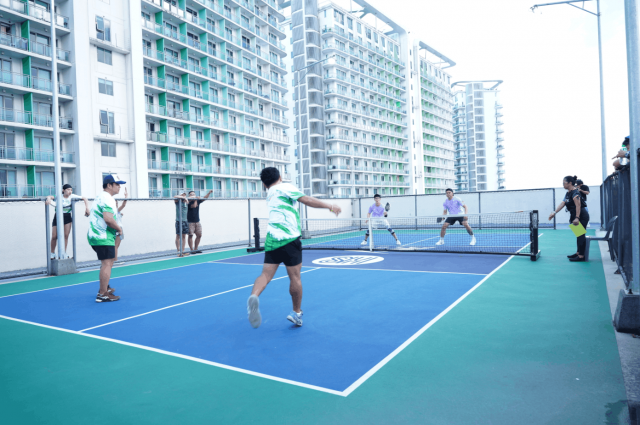 SM City Bicutan's permanent pickleball court for players in the South