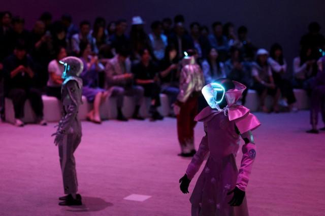 Humanoid robots present creations during Galaxy Corporation's Mach33: Physical AI Fashion Show in Seoul, South Korea, May 28, 2026. REUTERS/Kim Hong-Ji