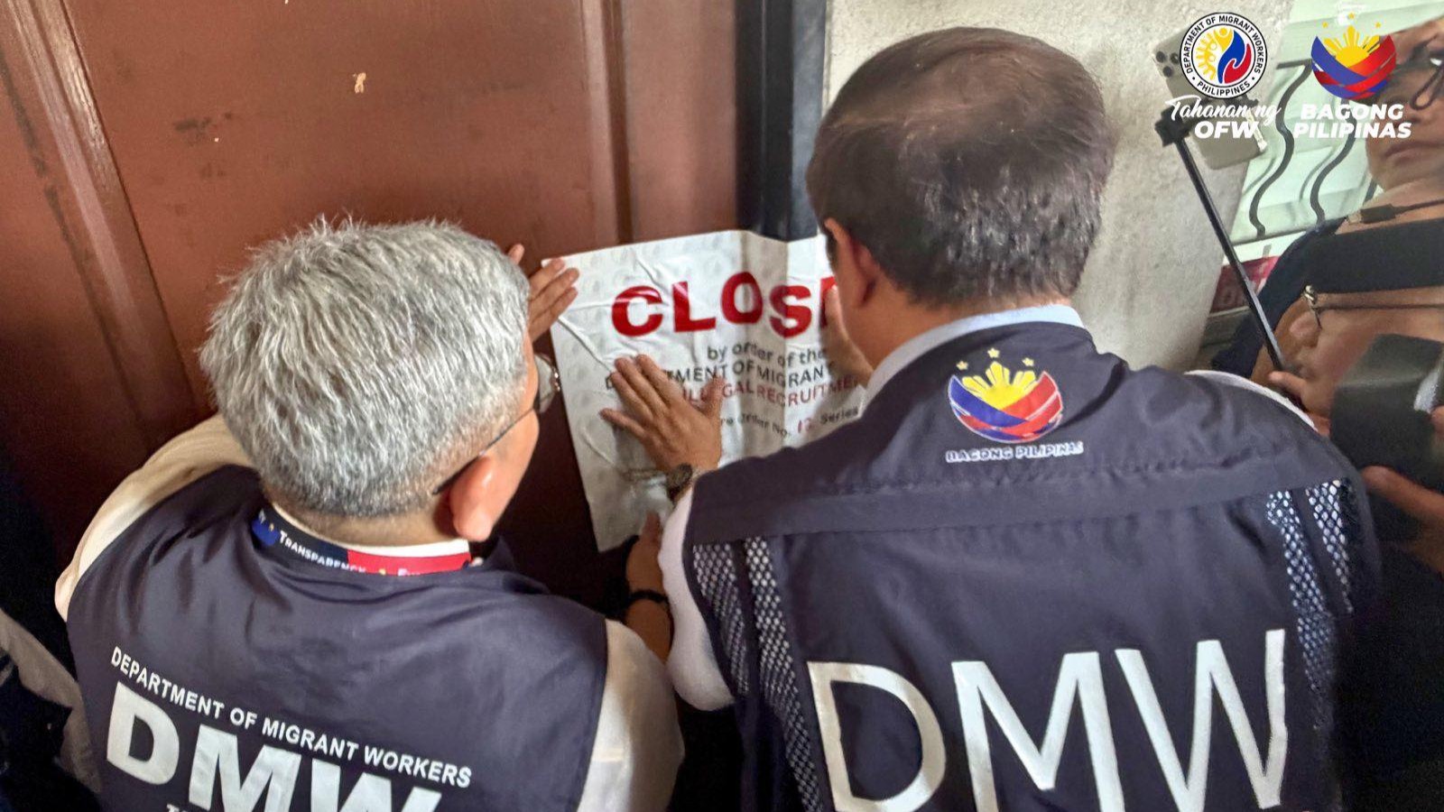 DMW shuts down travel visa agency for illegally deploying Filipino caregivers to US
