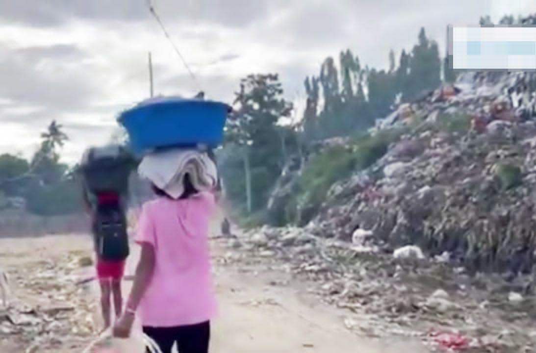 Sanitary landfill in Barangay New Carmen, Davao City collapsed