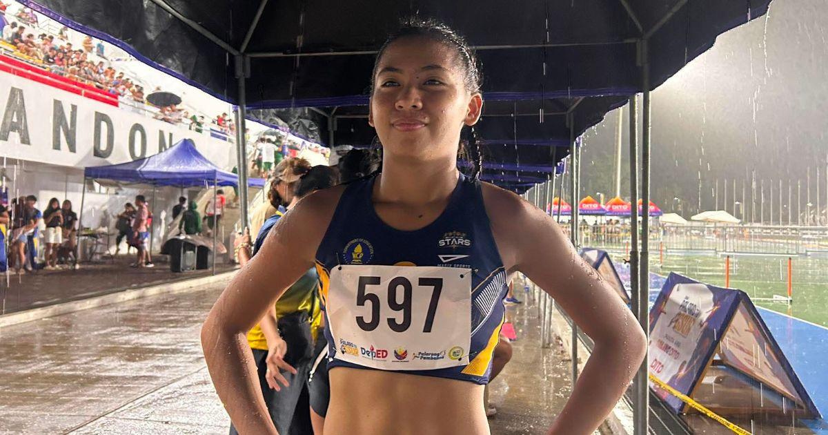 UST track star Franceine Rosario rules 100m on a rainy night at 2026 ...